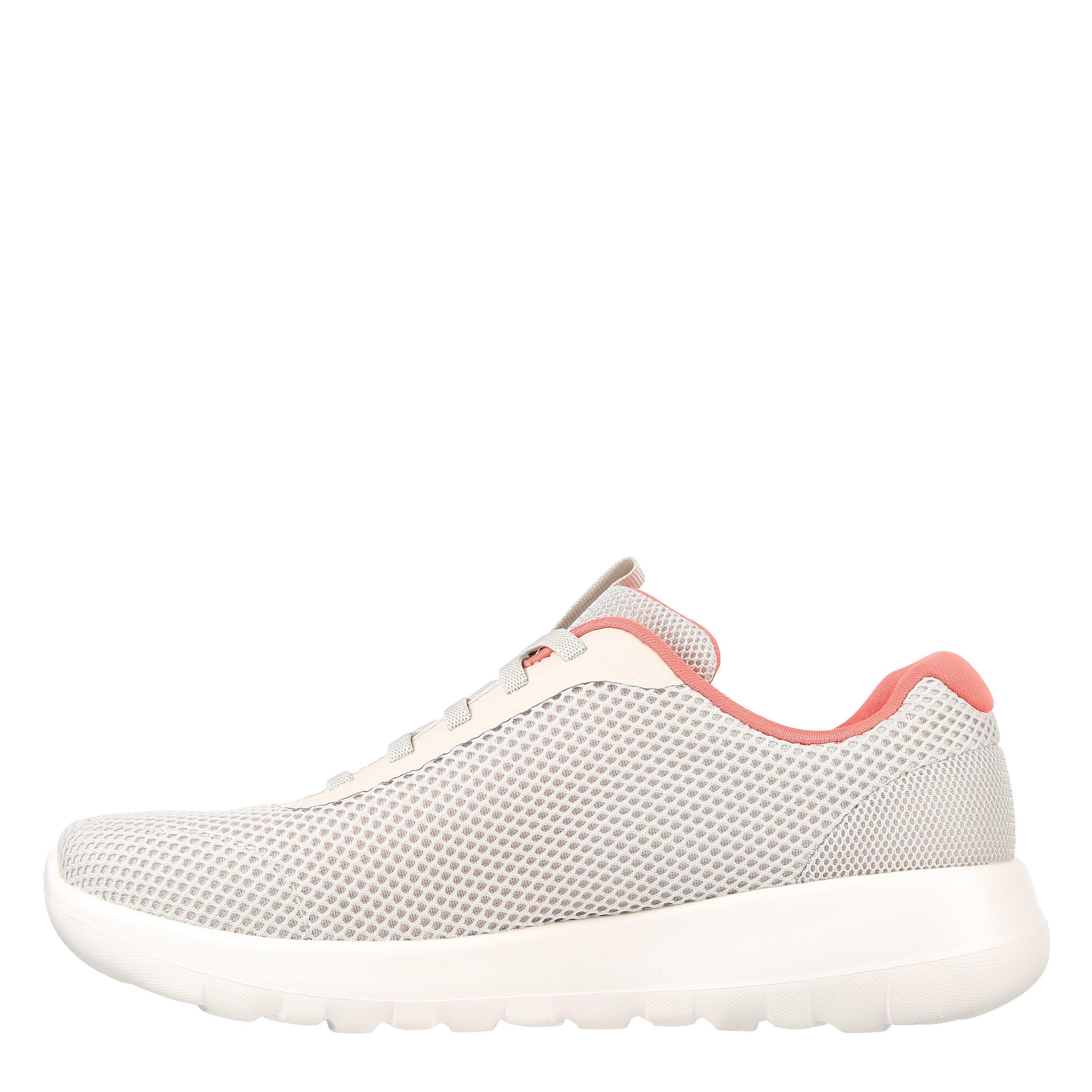 Bianco sporco/Rosa - Skechers - Athletic Mesh Bungee W Color Pop Li Slip On Trainers Womens - 2