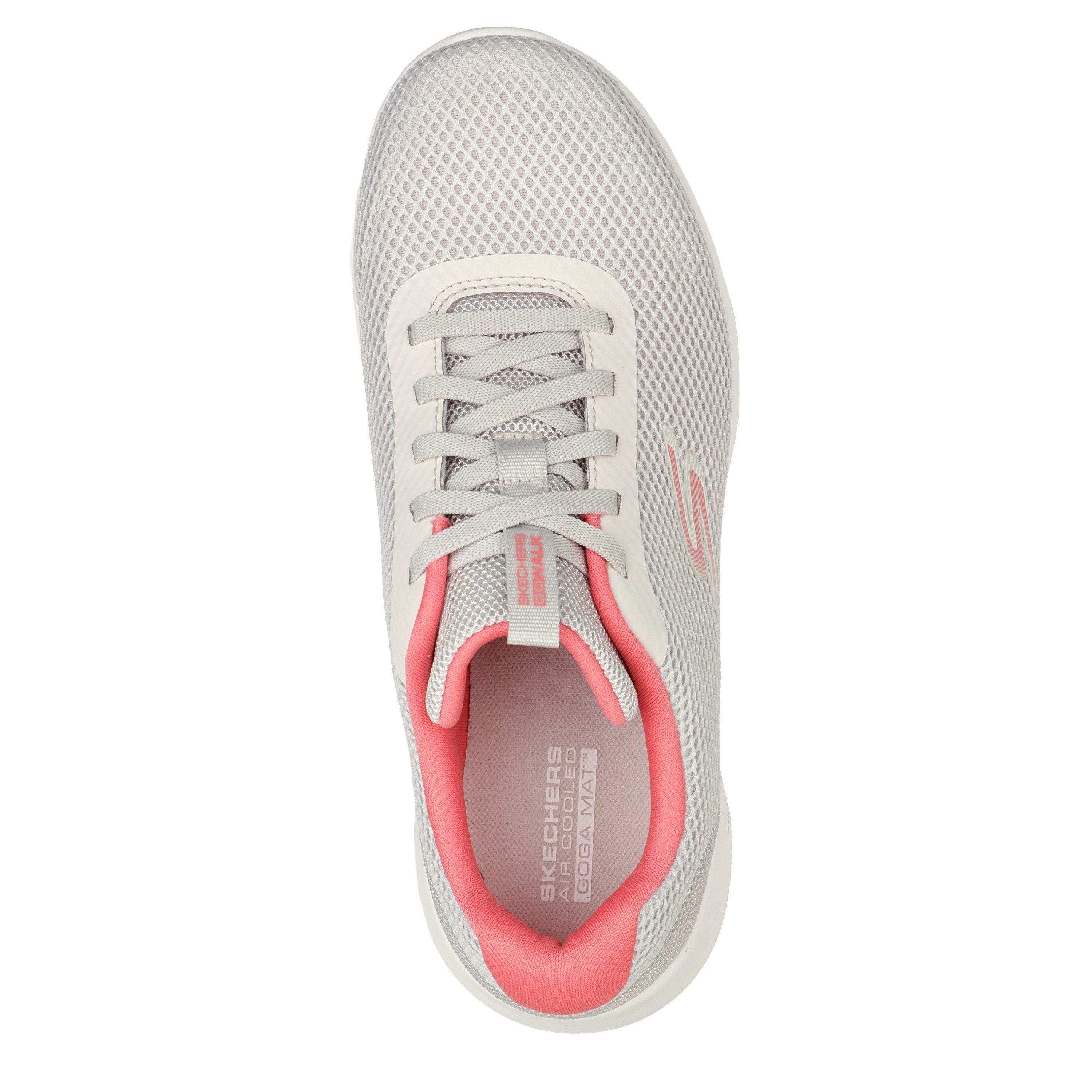 Bianco sporco/Rosa - Skechers - Athletic Mesh Bungee W Color Pop Li Slip On Trainers Womens - 5