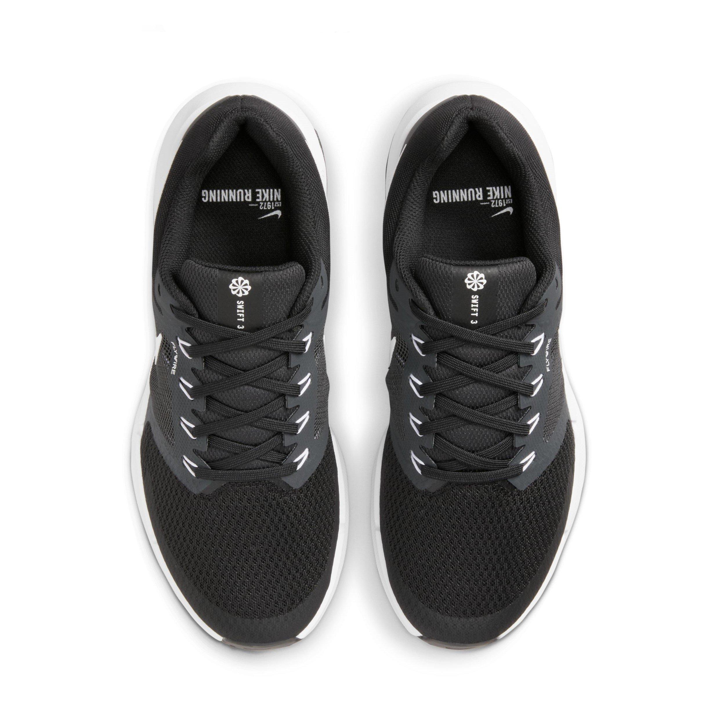 Blk/White-Grey - Nike - Run Swift 3 Womens Running Shoes - 5