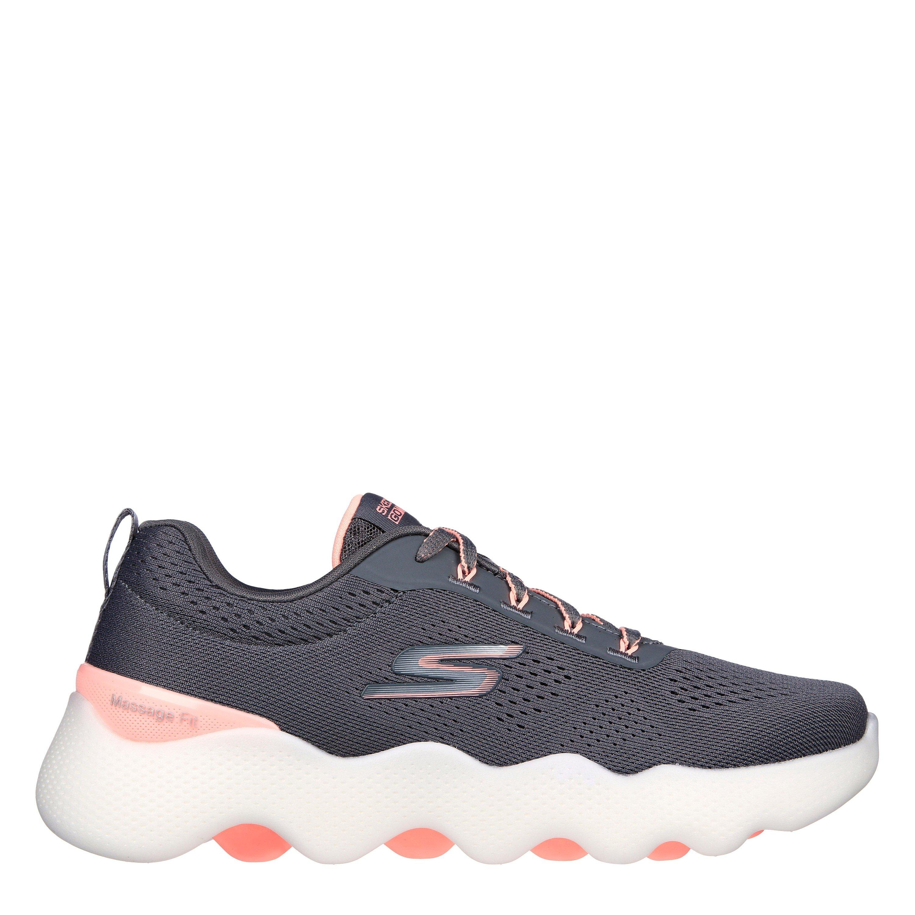 Skechers Women's Slip On Trainers - Grey/Pink - 3.5 (36.5)