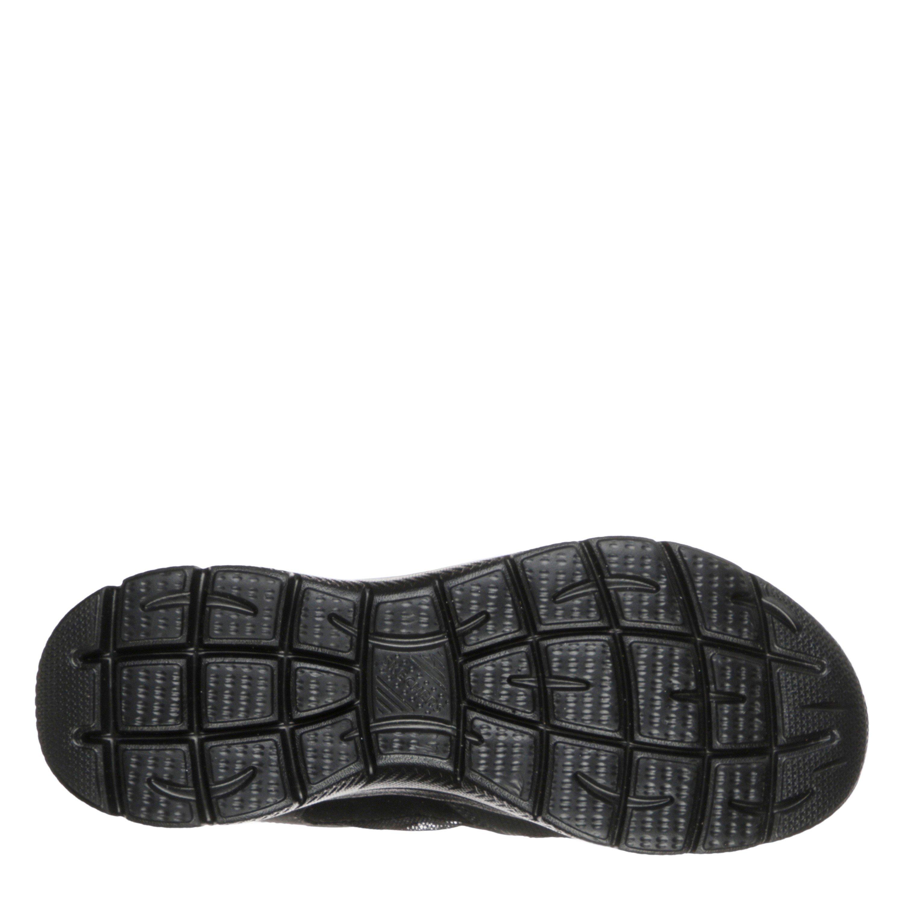 Black/Black - Skechers - Mono Mesh Qtr Lace-Up W Mf Low-Top Trainers Womens - 6