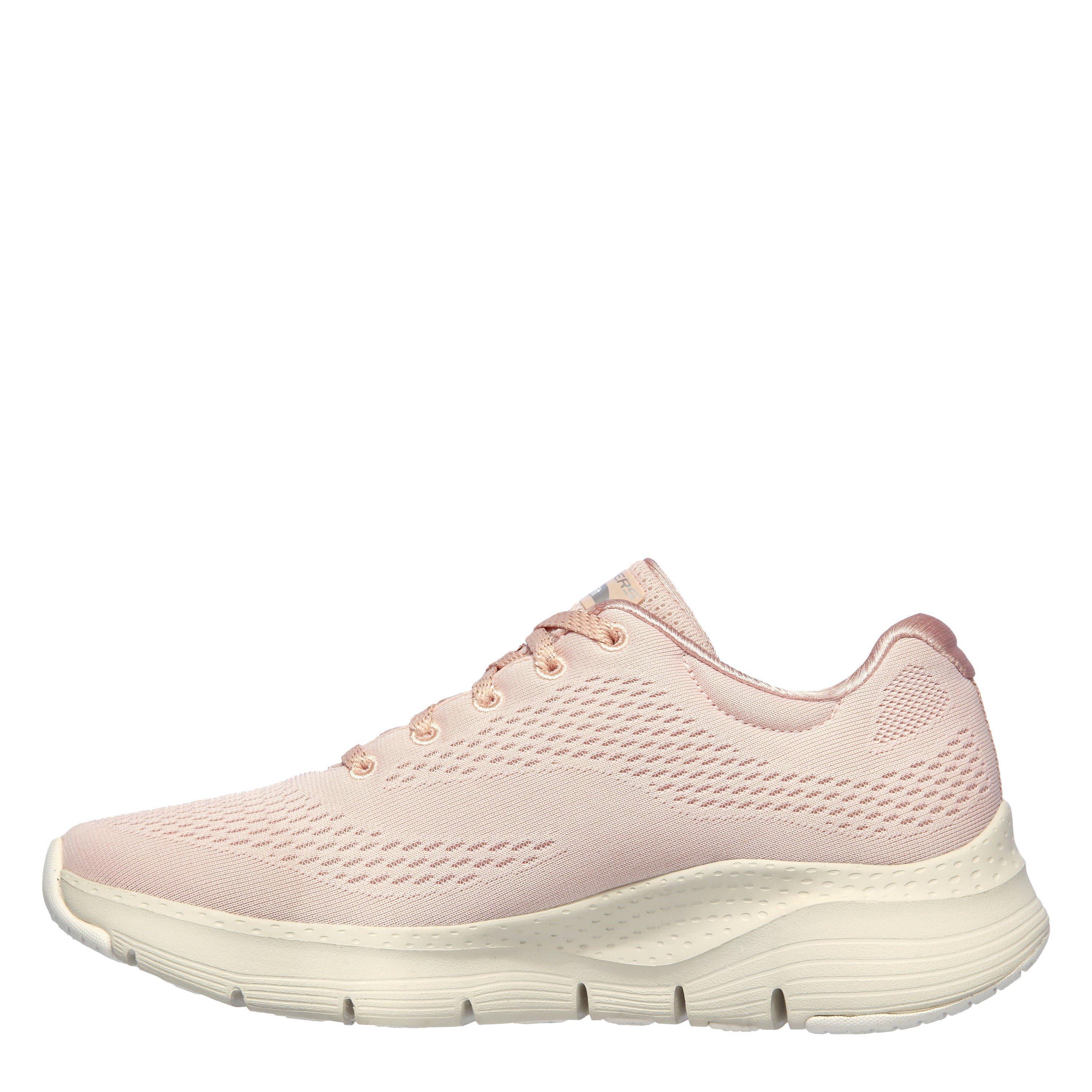 Light Pink - Skechers - Arch Fit Slip On Trainers Womens - 2