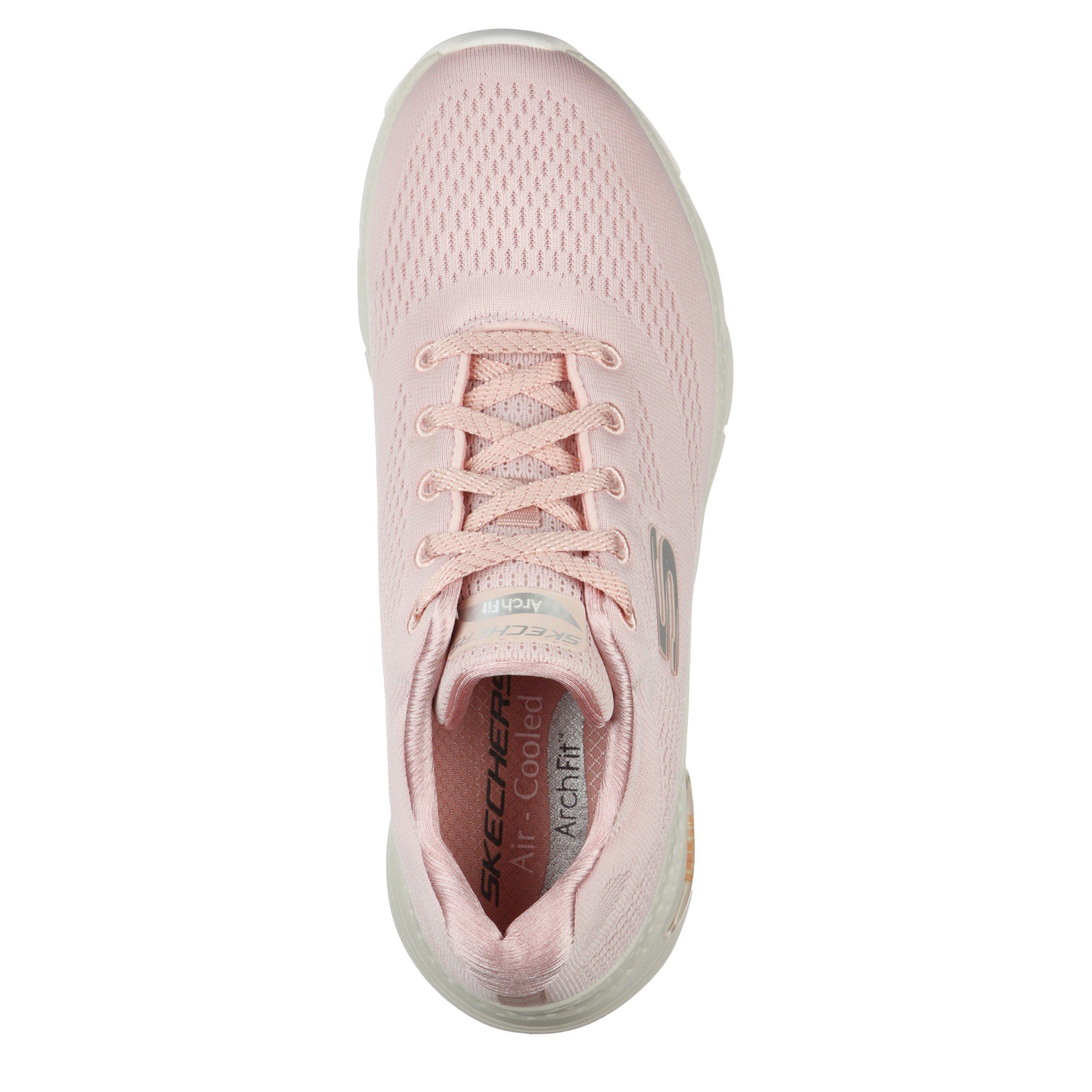 Light Pink - Skechers - Arch Fit Slip On Trainers Womens - 6