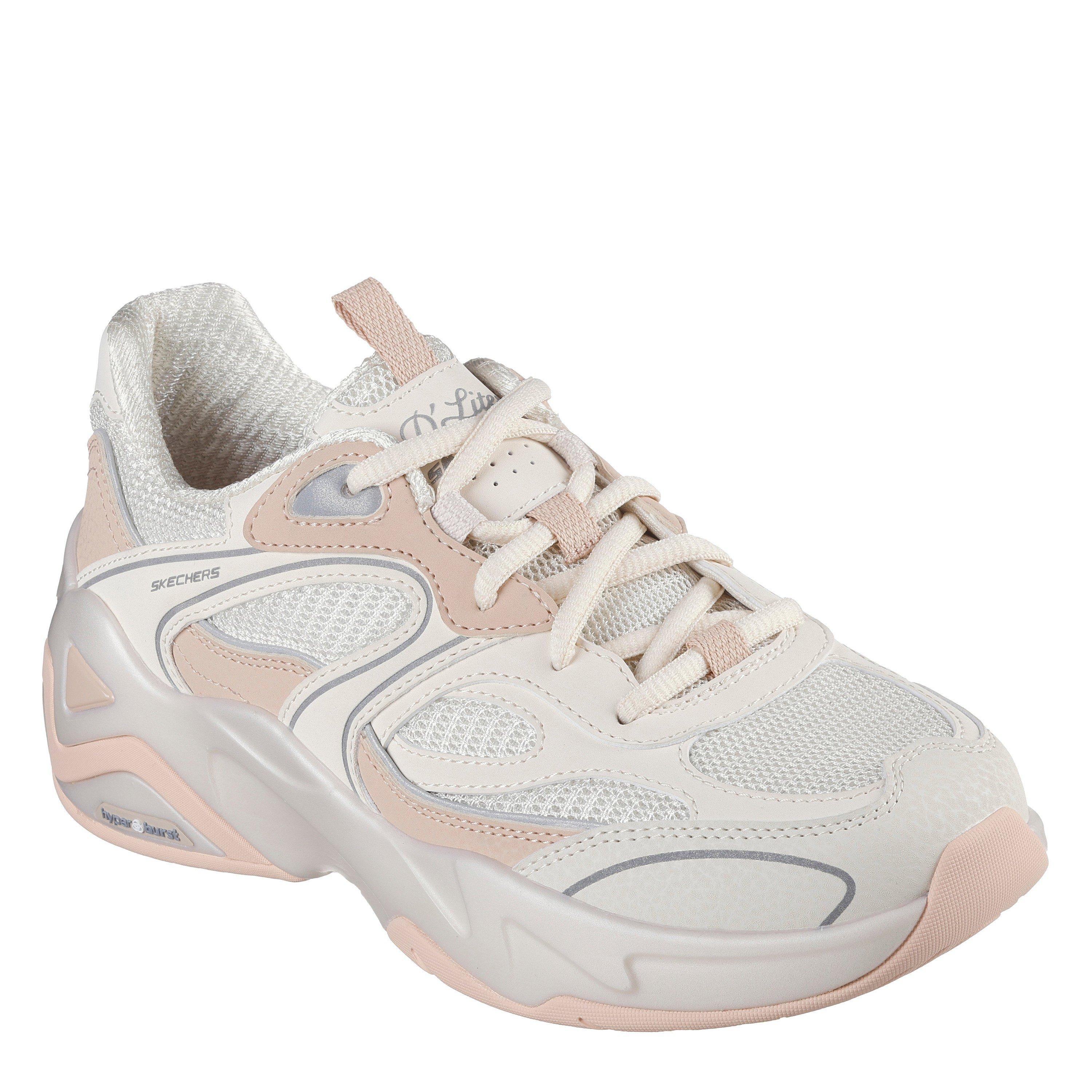 Off White - Skechers - Women's DL Hyperburst Slip On Trainers - 3
