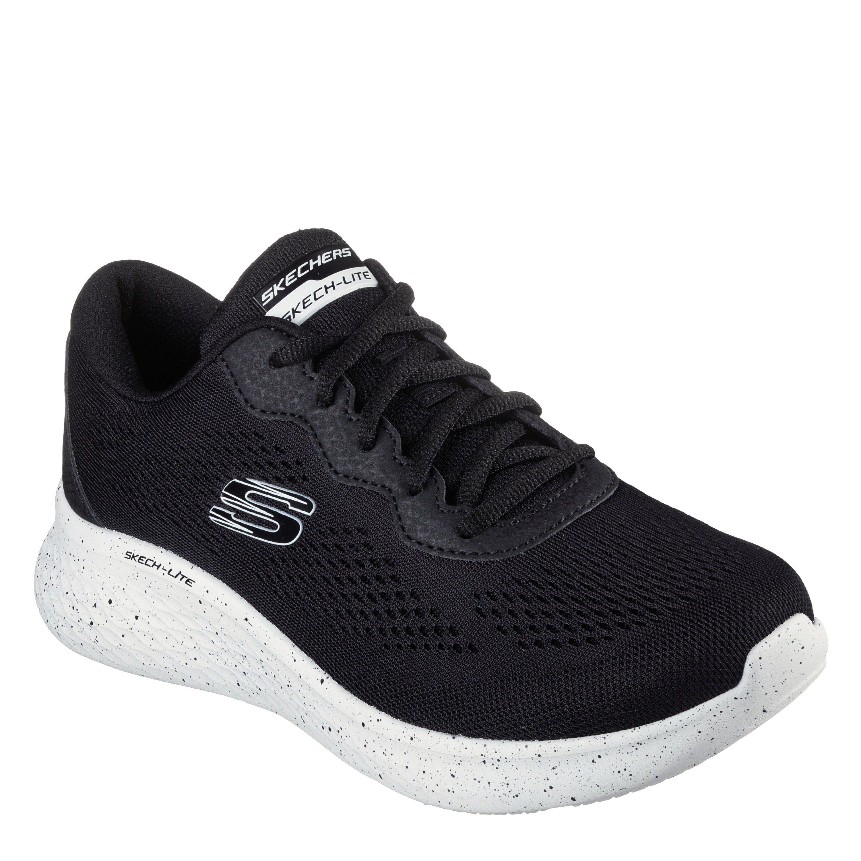 Noir/Blanc - Skechers - Engineered Mesh W Speckle Trim Lac Slip On Trainers Womens - 1