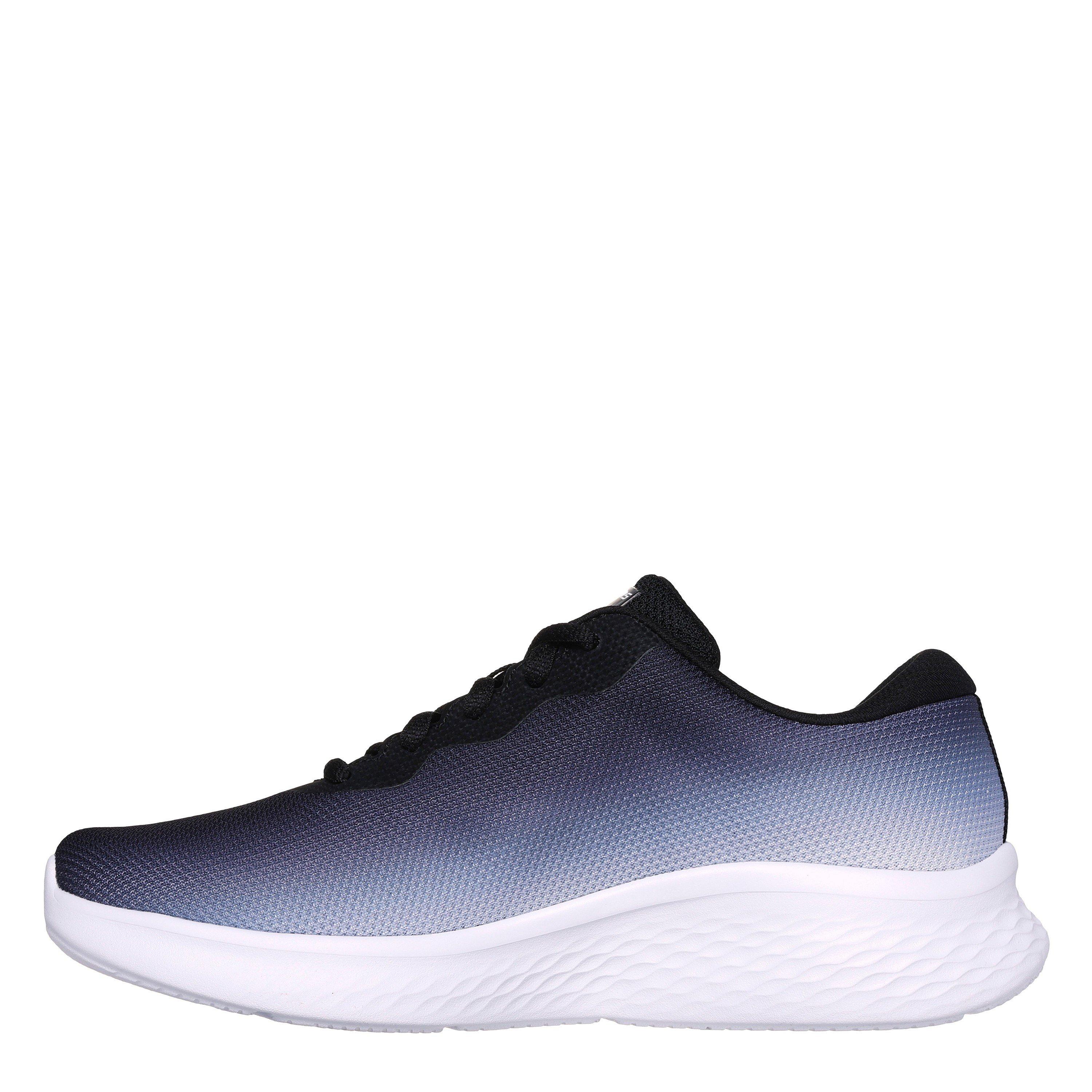 Black/White - Skechers - Ombre Engineered Mesh Lace-Up W Ai Slip On Trainers Womens - 2