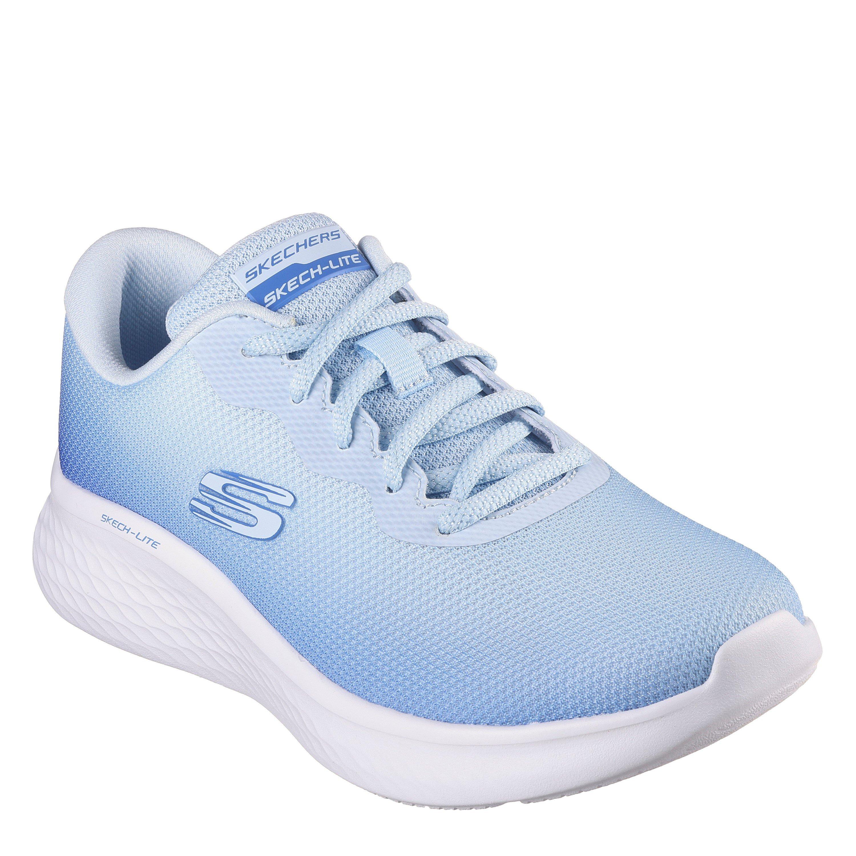 Light Blue - Skechers - Ombre Engineered Mesh Lace-Up W Ai Slip On Trainers Womens - 1