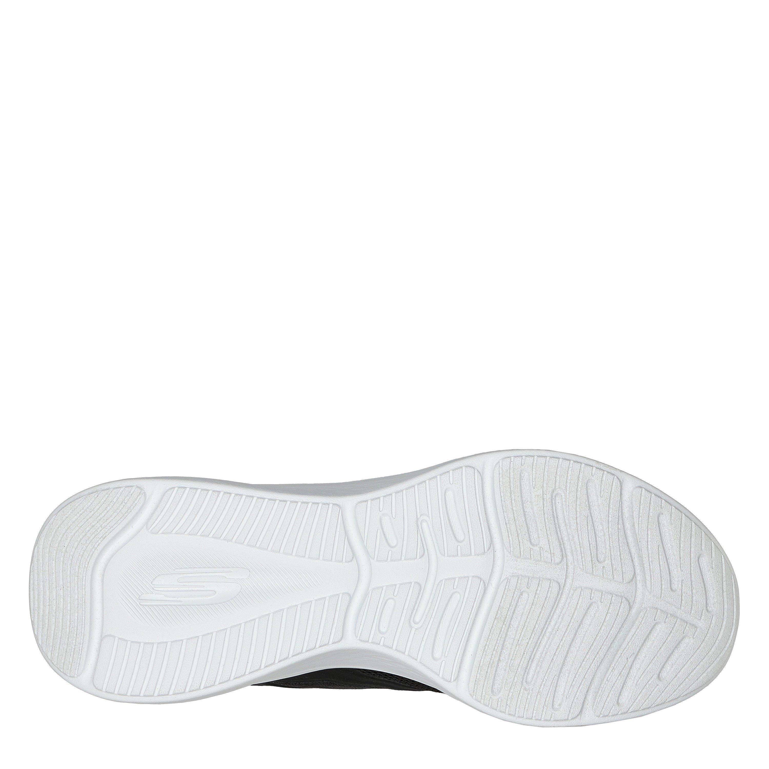 Nero/Bianco - Skechers - Qtr Hotmelt Overlay Mesh Lace-Up W Slip On Trainers Womens - 4