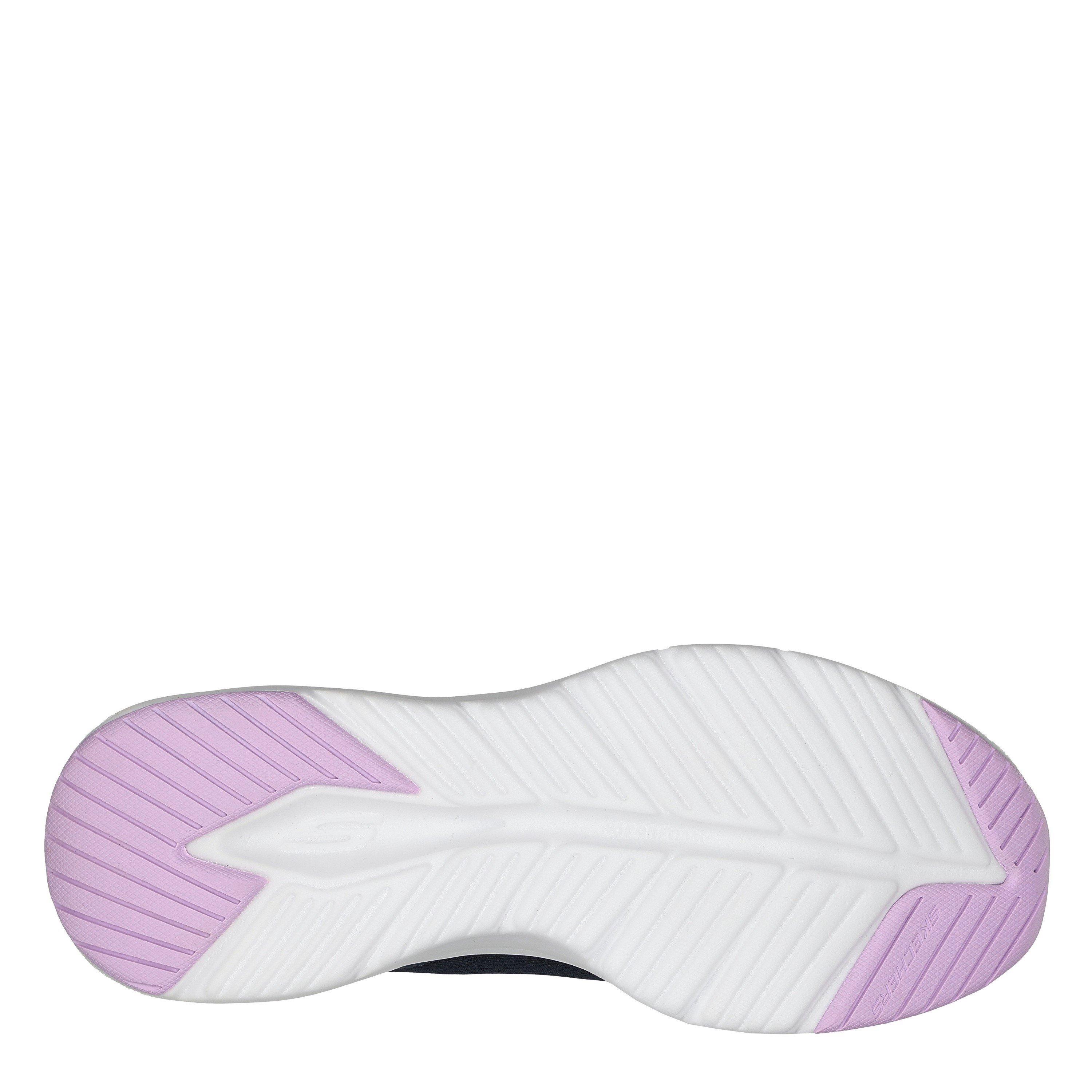 Azul-marinho/Lavanda - Skechers - Engineered Mesh Lace-Up W Air-Cool Low-Top Trainers Womens - 4