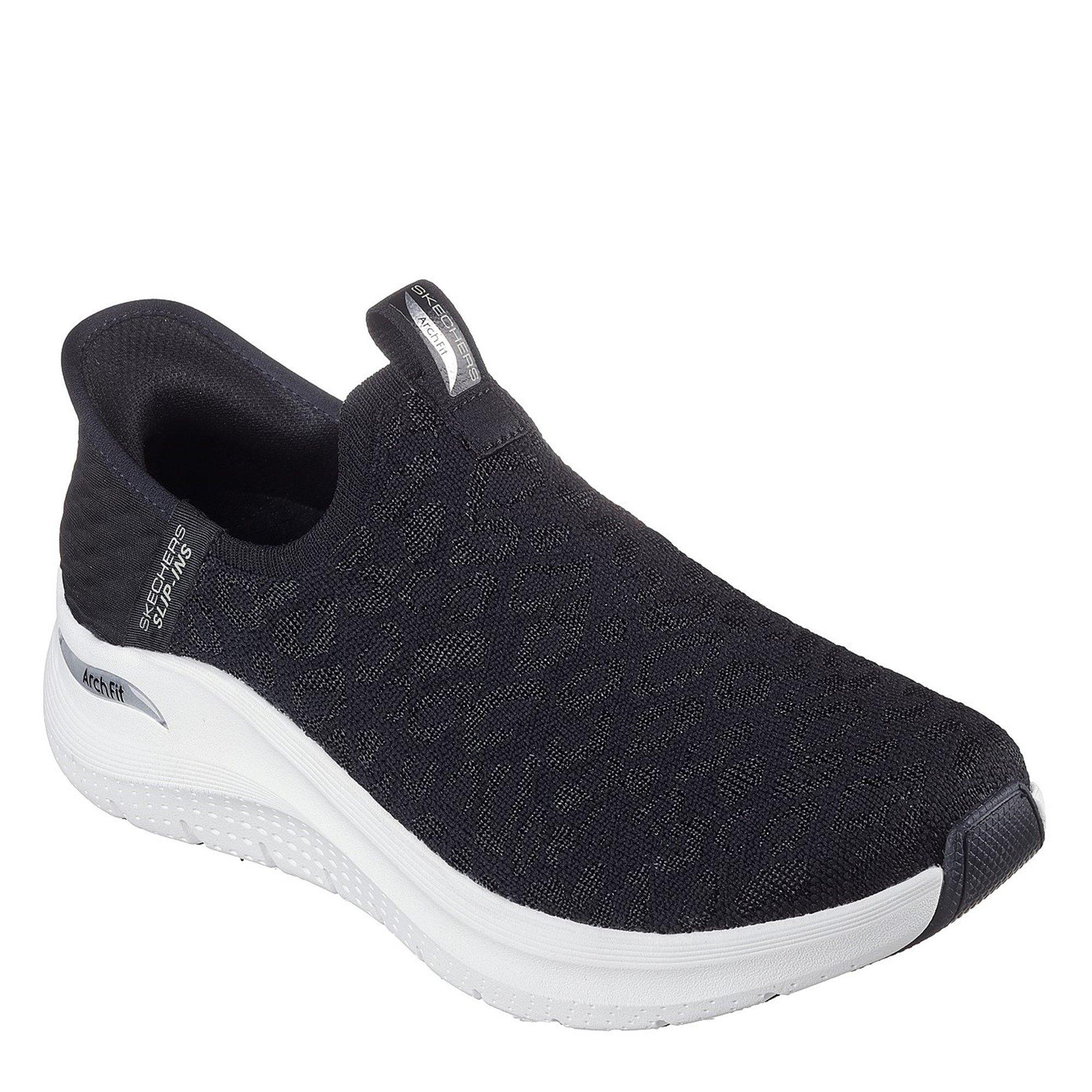 Black - Skechers - Arch Fit 2.0 Slip On Trainers Womens - 1