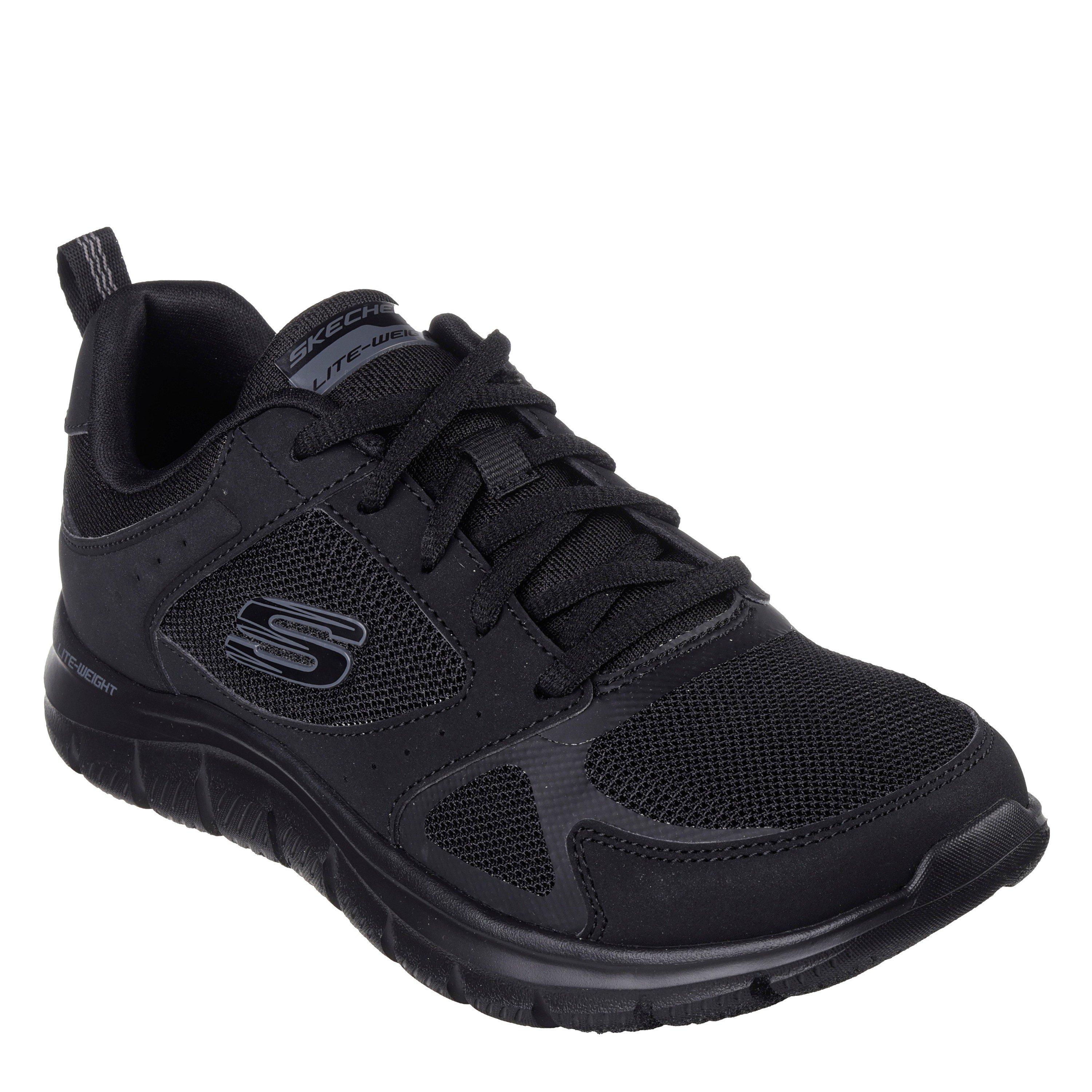 Black/Black - Skechers - Women's Track Casual Low-Top Trainers - 3