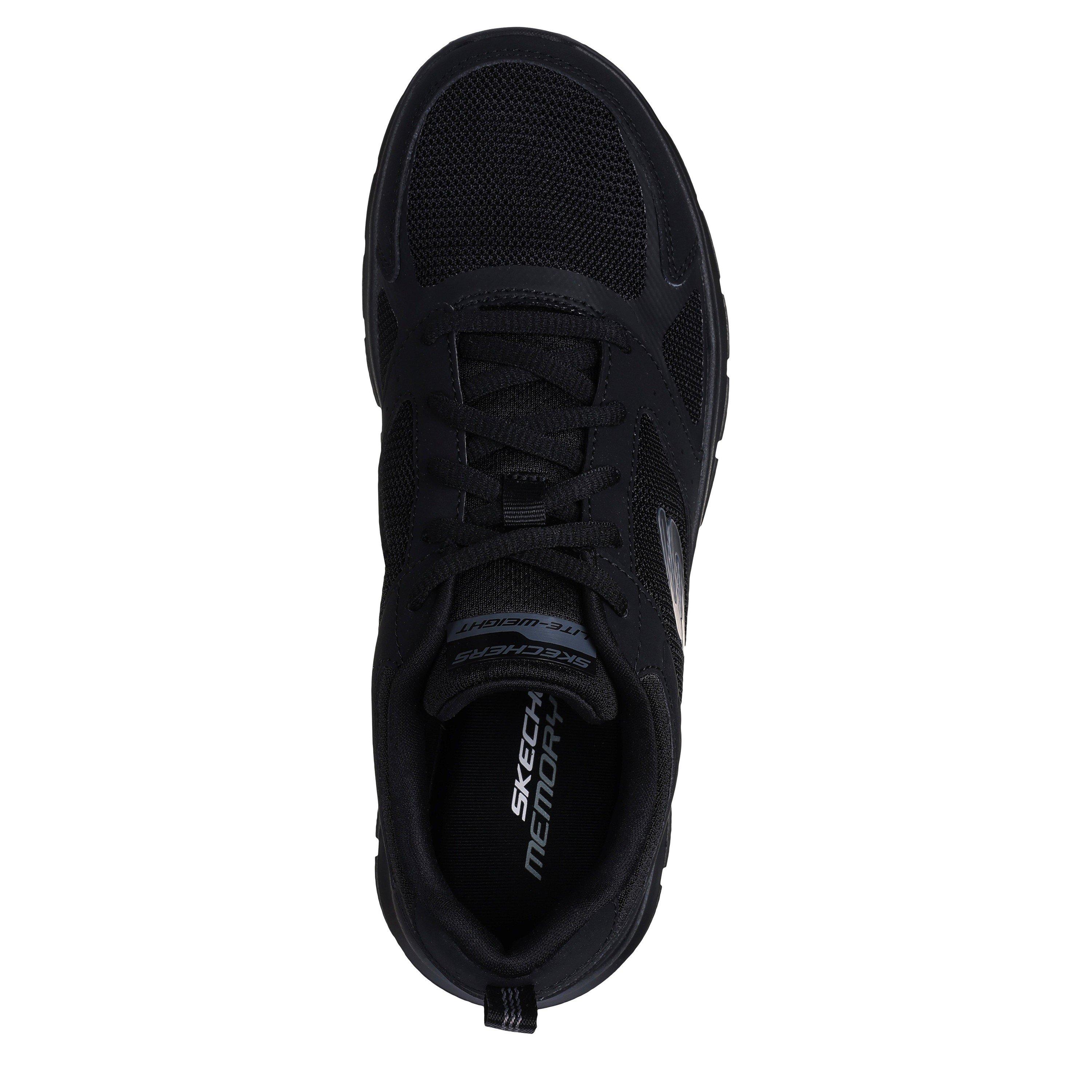 Black/Black - Skechers - Women's Track Casual Low-Top Trainers - 4