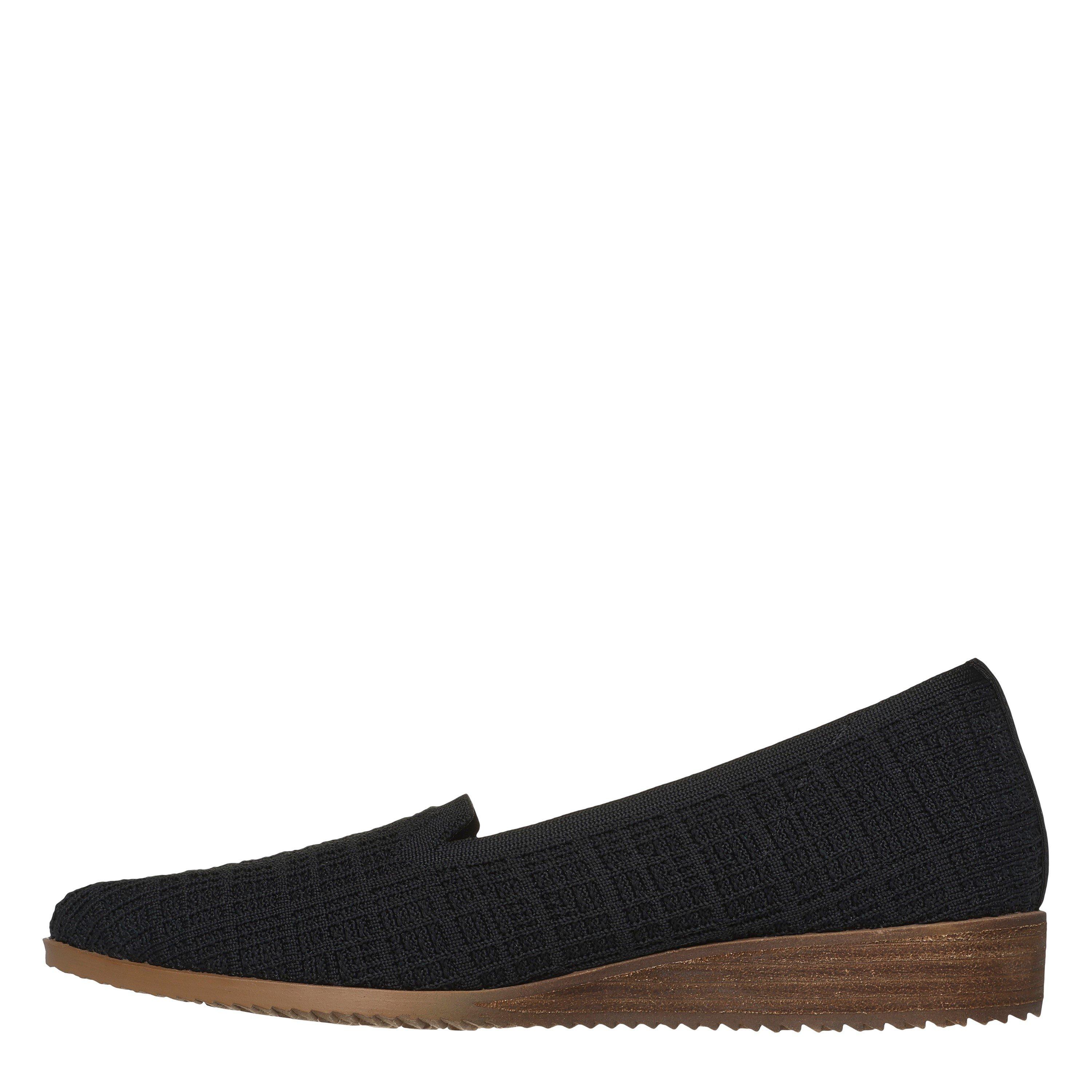 Preto - Skechers - Cleo Sawdust Slip On Trainers Womens - 2