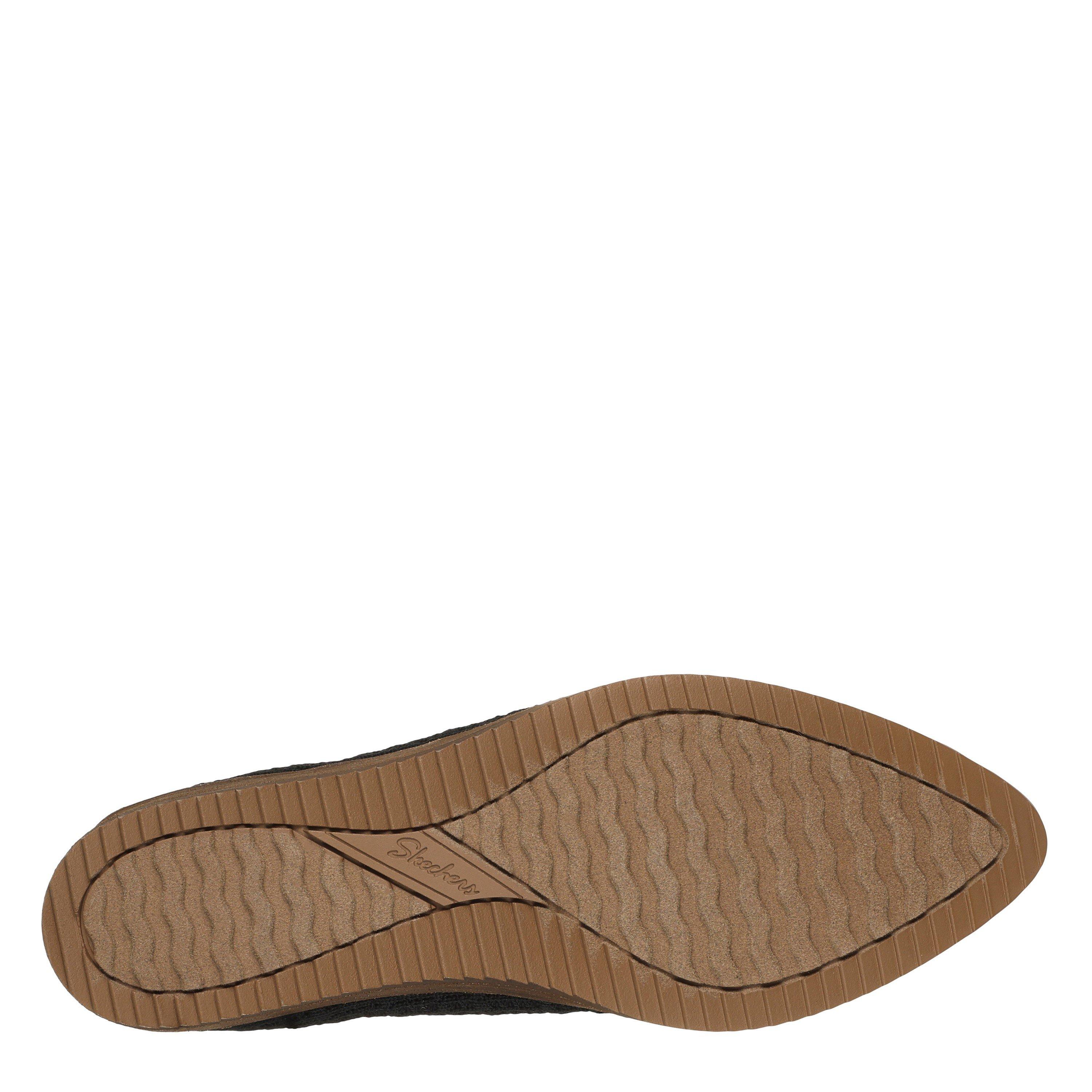 Preto - Skechers - Cleo Sawdust Slip On Trainers Womens - 4