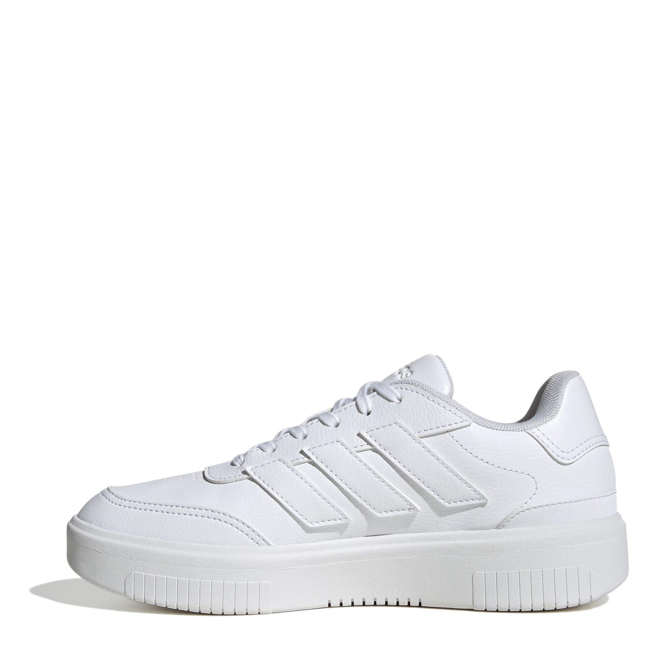 Triple White - adidas - Courtblock Trainers - 2