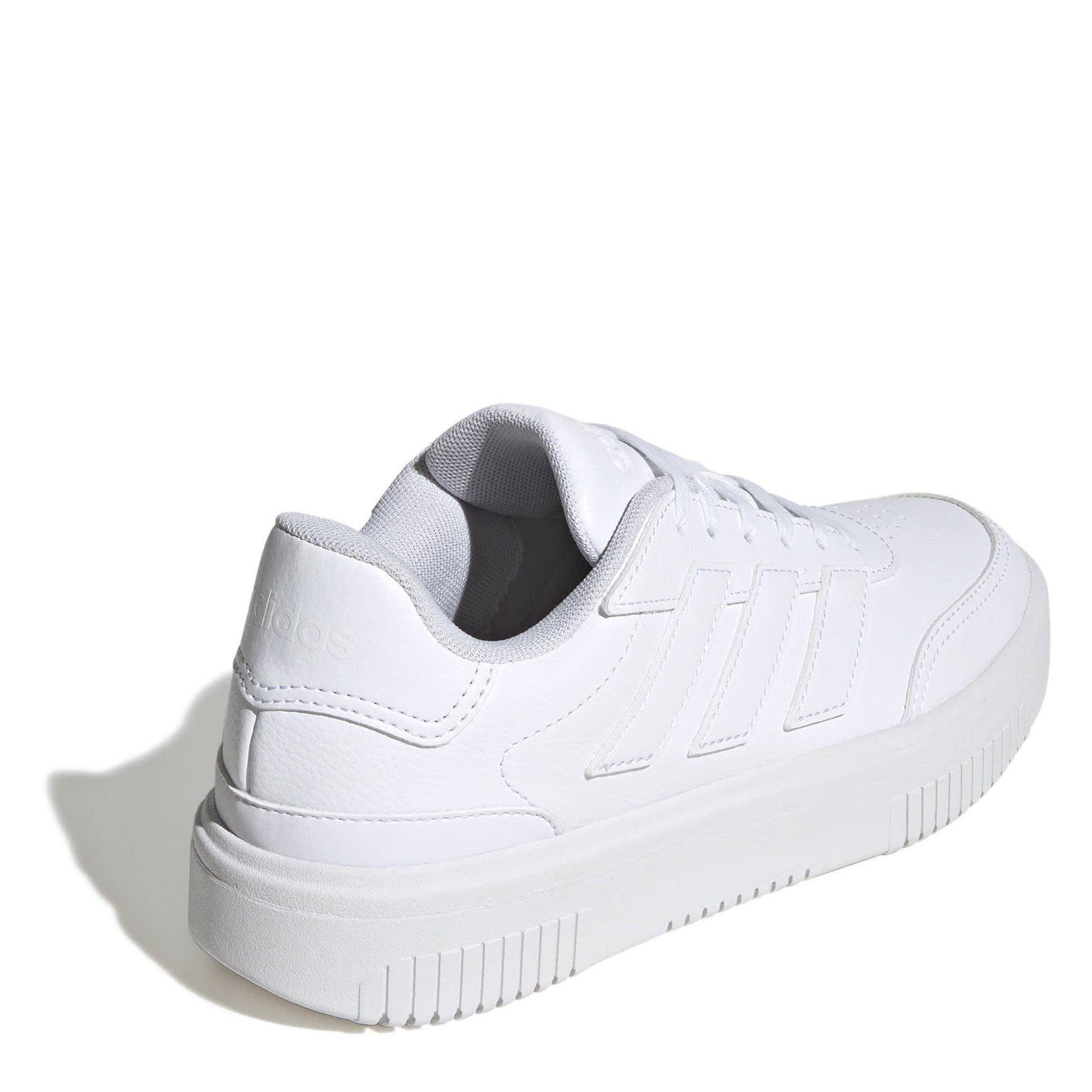 Triple White - adidas - Courtblock Trainers - 4