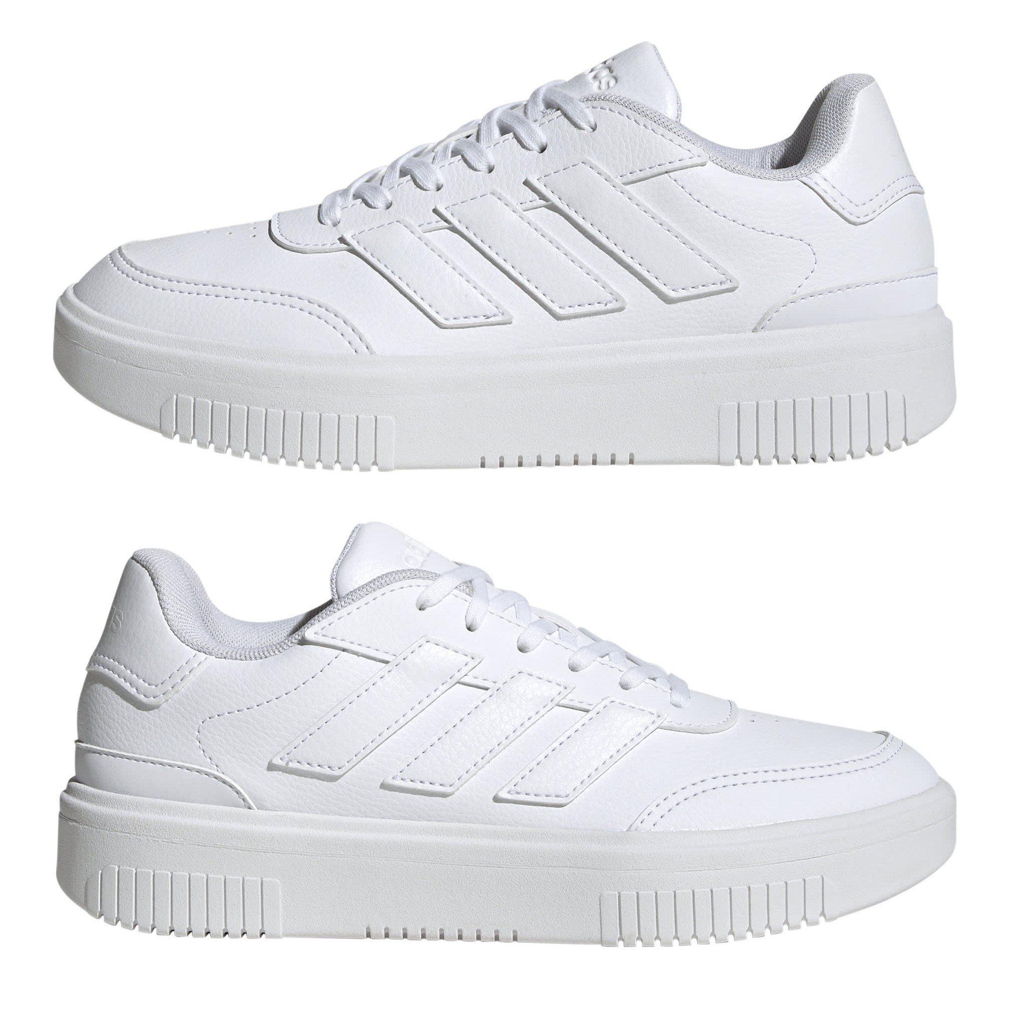 Triple White - adidas - Courtblock Trainers - 9