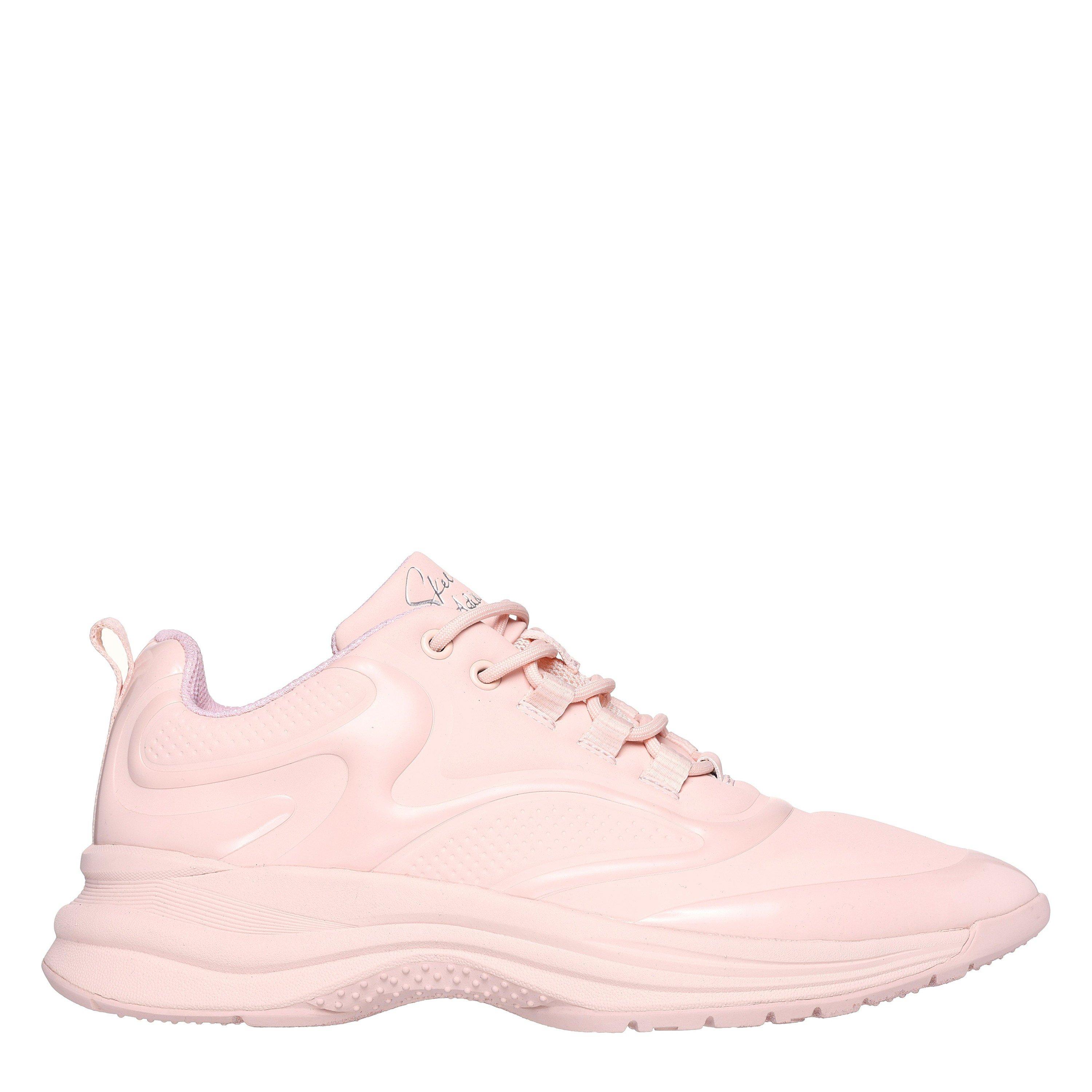 Skechers Women's Glossed Hot Melt Embossed Neoprene Low-Top Trainers - Blush - 2.5 (35.5)