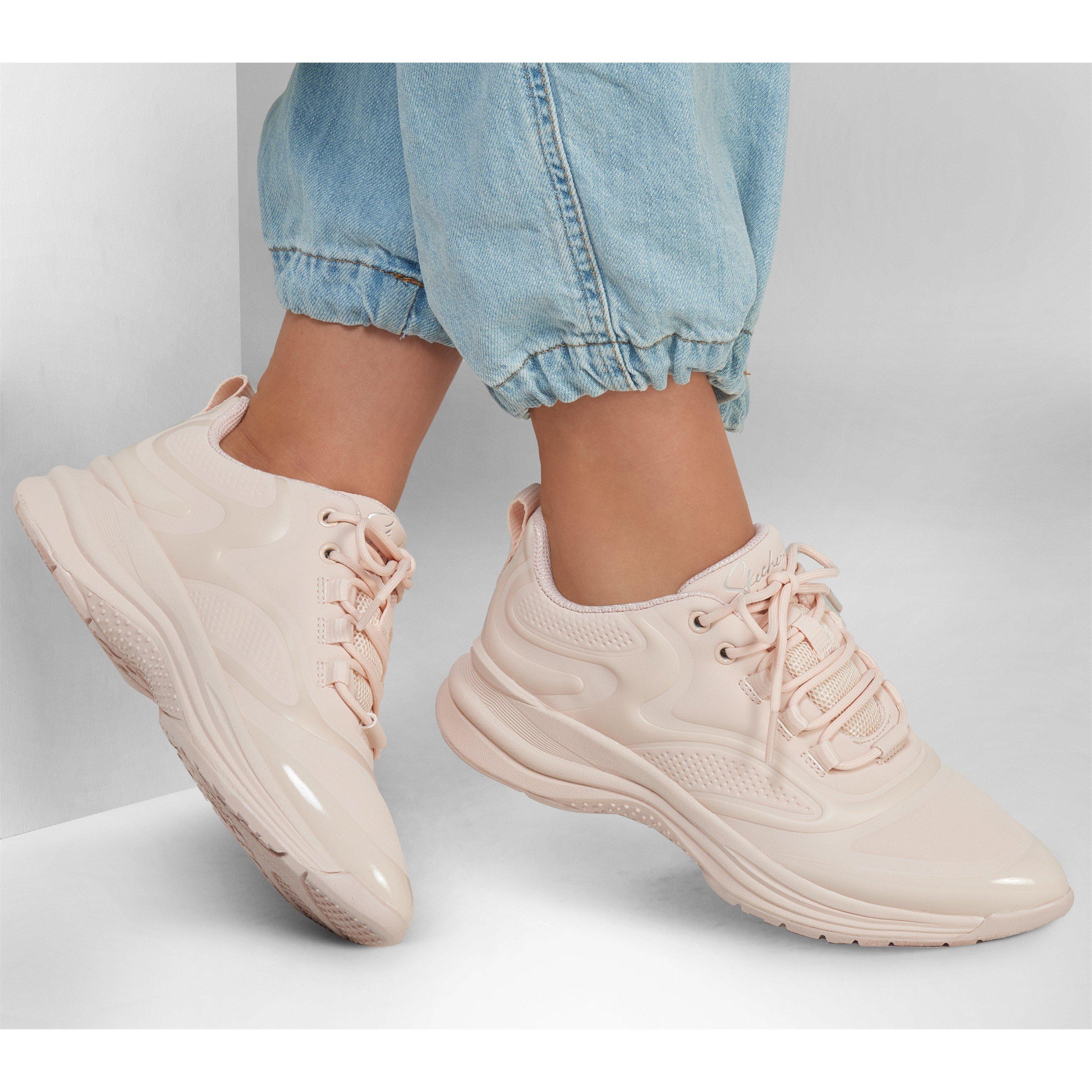 Rumenilo - Skechers - Glossed Hot Melt Embossed Neoprene Low-Top Trainers Womens - 3