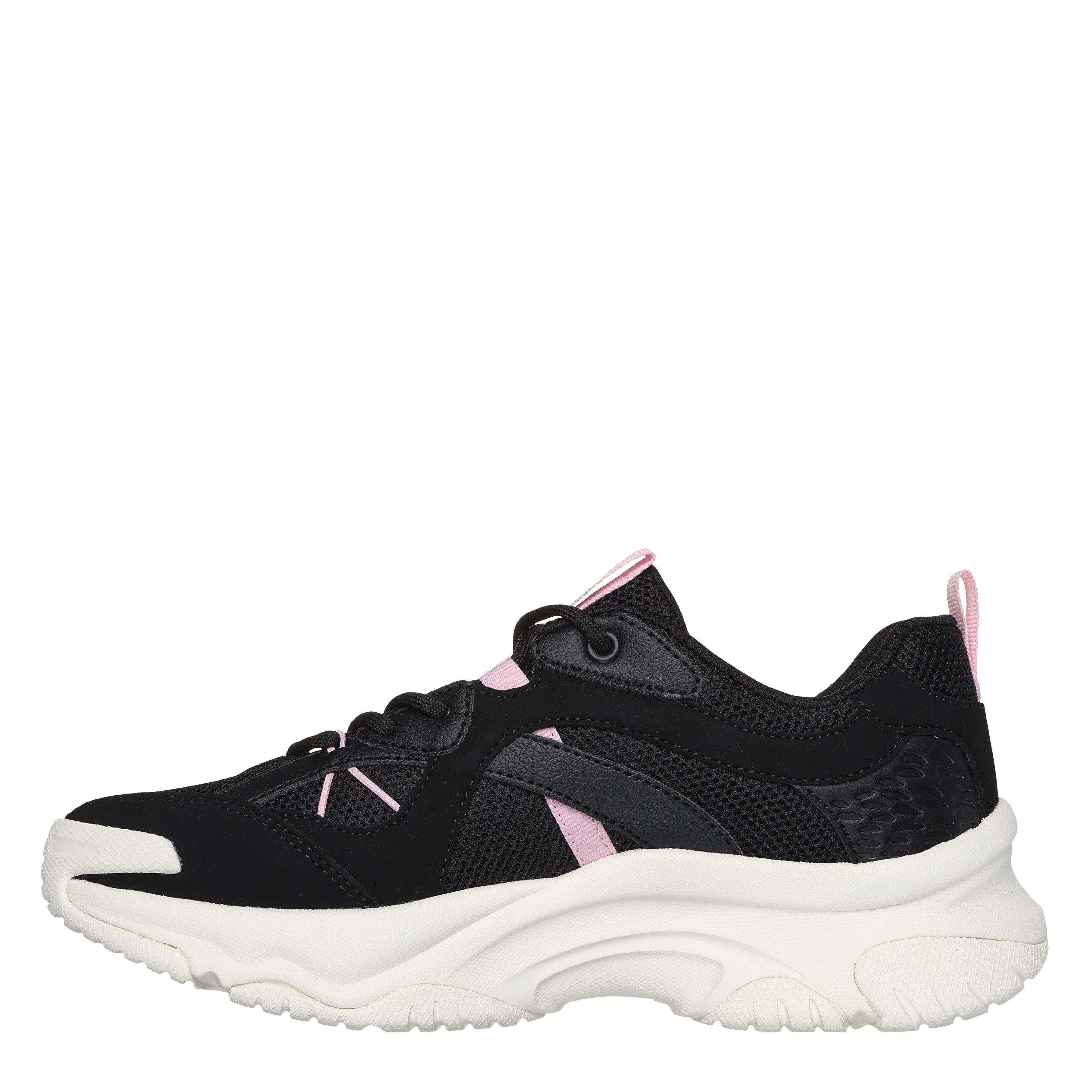 Black/Pink - Skechers - Moonhiker Low-Top Trainers Womens - 2