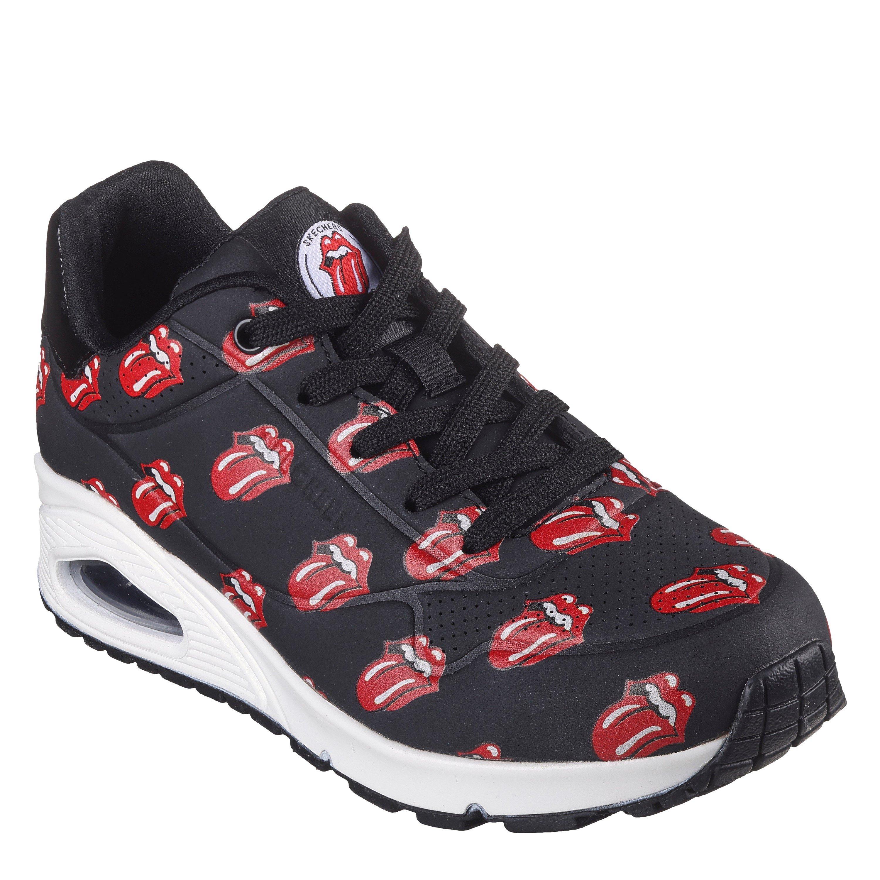 Schwarz/Rot - Skechers - Rolling Stones Repeat Lick Lyric La Low-Top Trainers Womens - 1