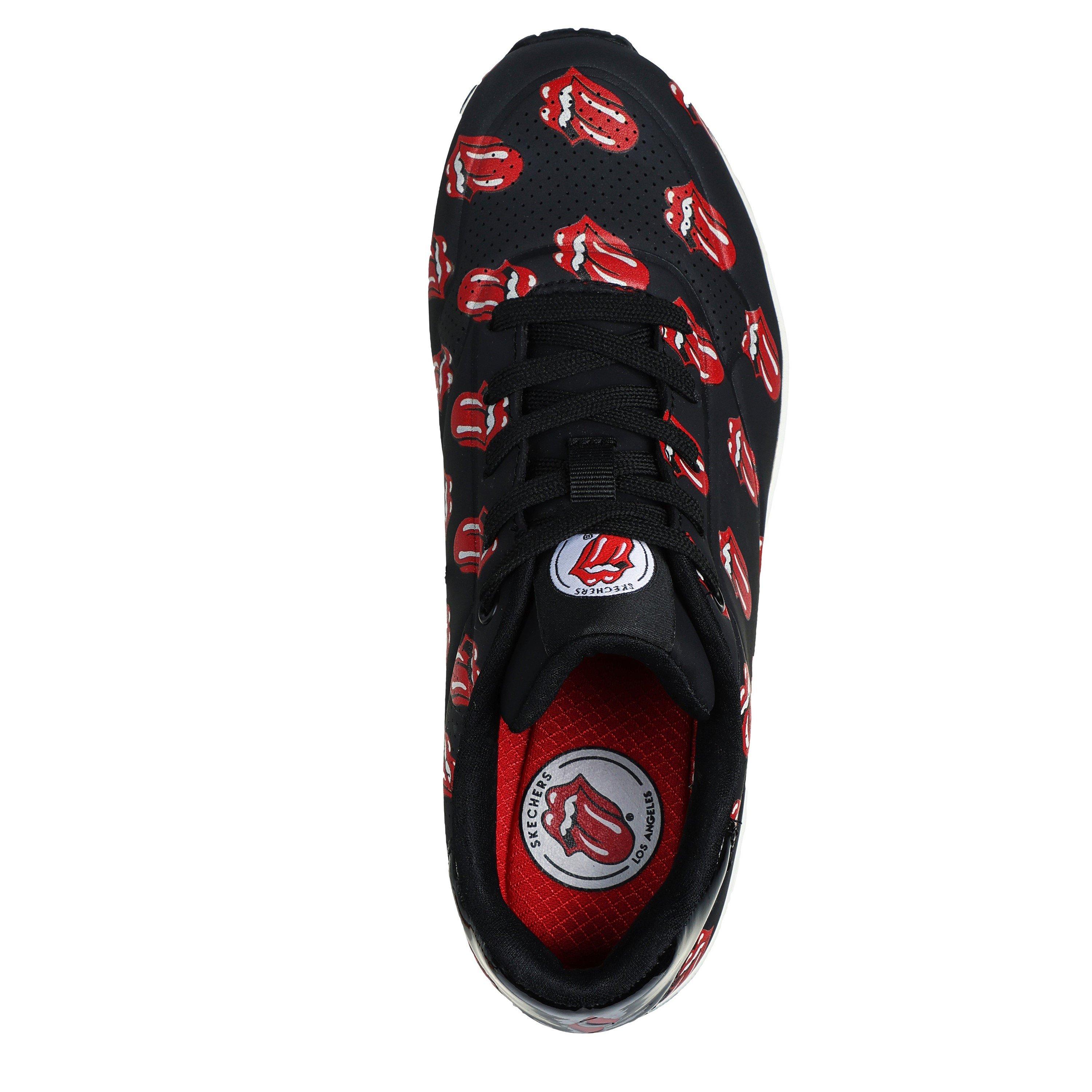 Schwarz/Rot - Skechers - Rolling Stones Repeat Lick Lyric La Low-Top Trainers Womens - 5