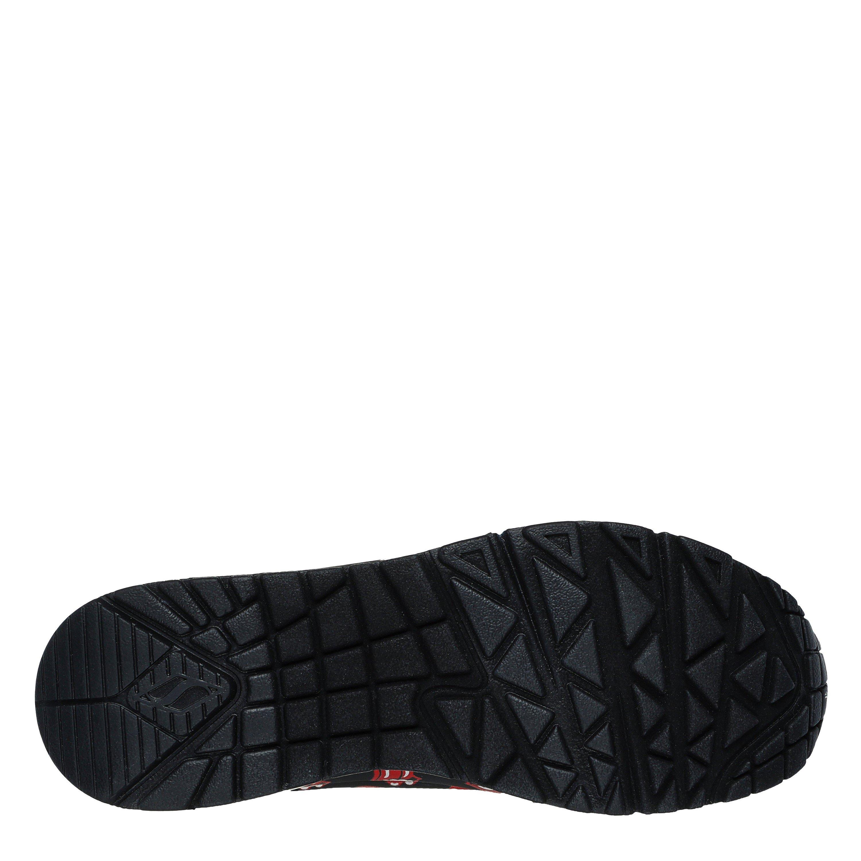 Black/Red - Skechers - Rolling Stones Repeat Lick Lyric La Low-Top Trainers Womens - 6