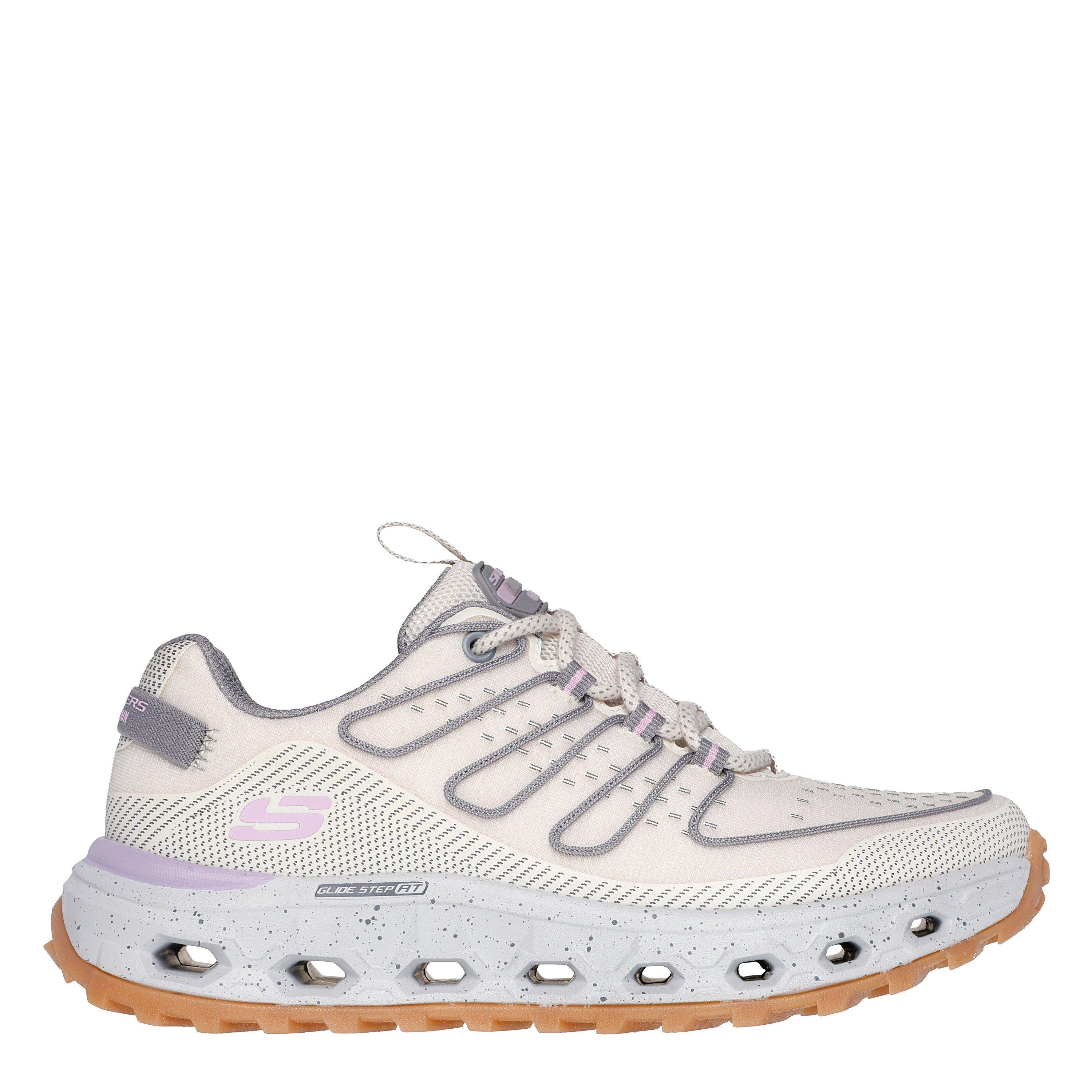Skechers Women's Glide-Step At Slip On Trainers - Natural/Purple - 3 (36)