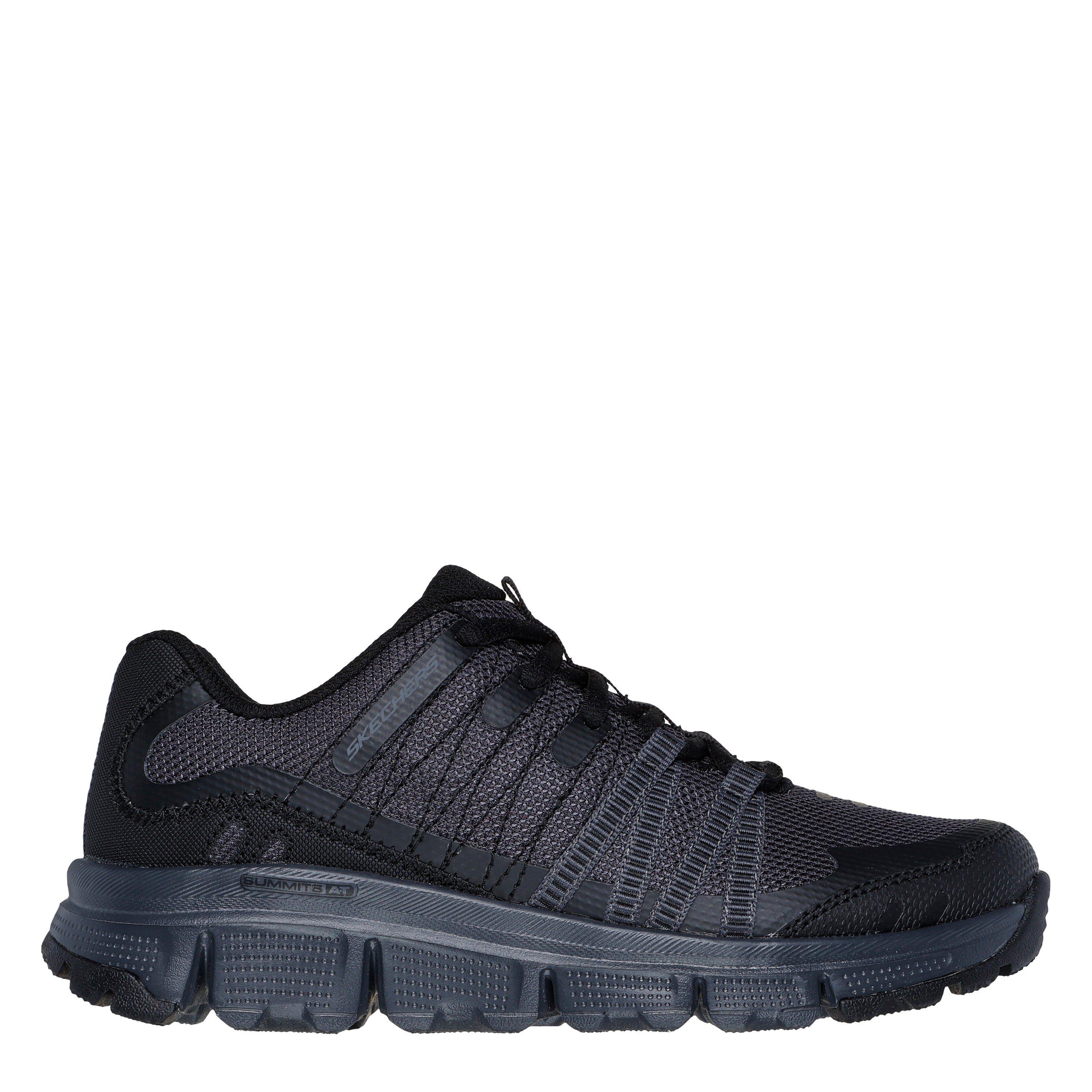 Skechers Women's Mesh Slip On Trainers - Charcoal/Black - 2.5 (35.5)