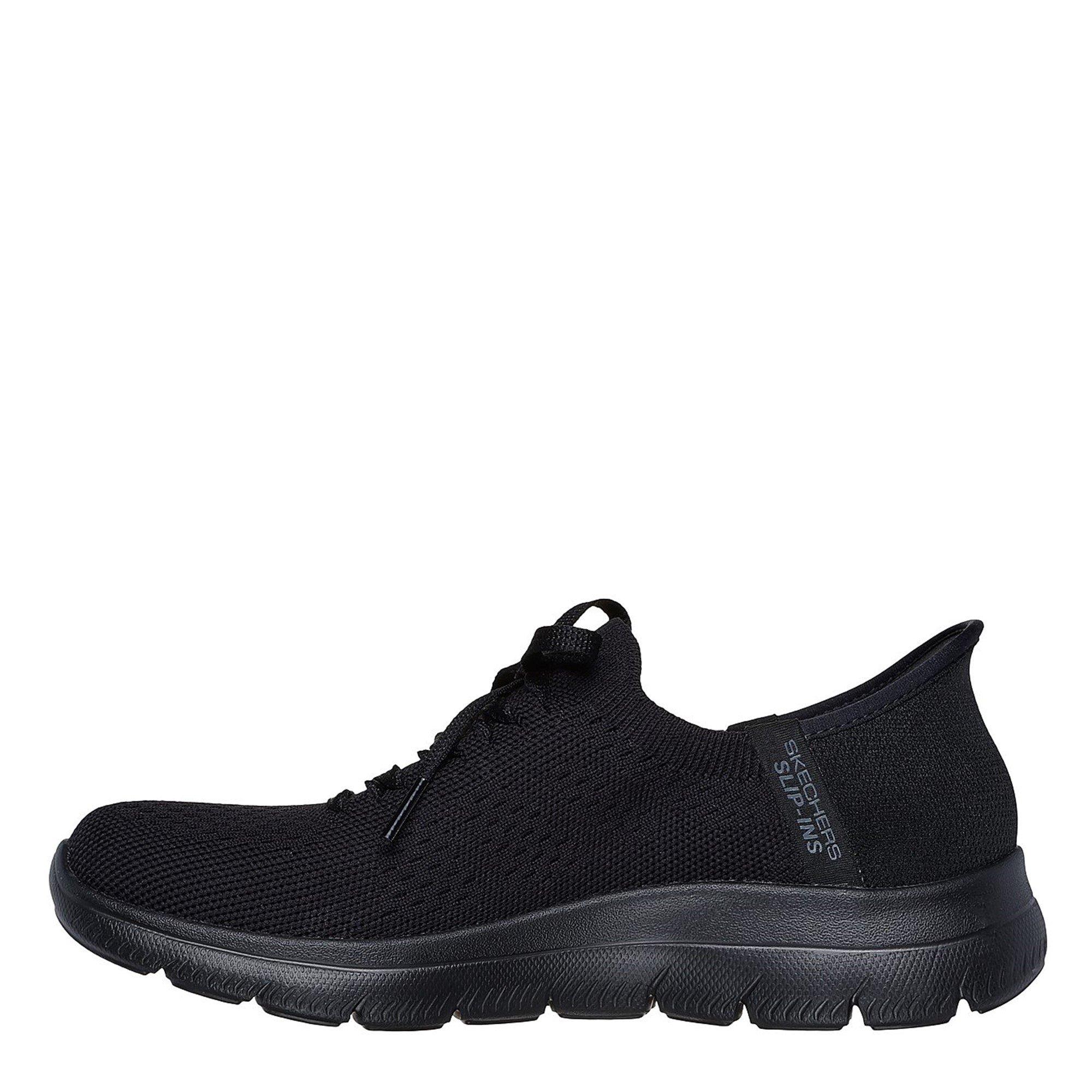 Caballero Negro/Tiempo de Acero - Skechers - In Summit Slip On Runners - 2