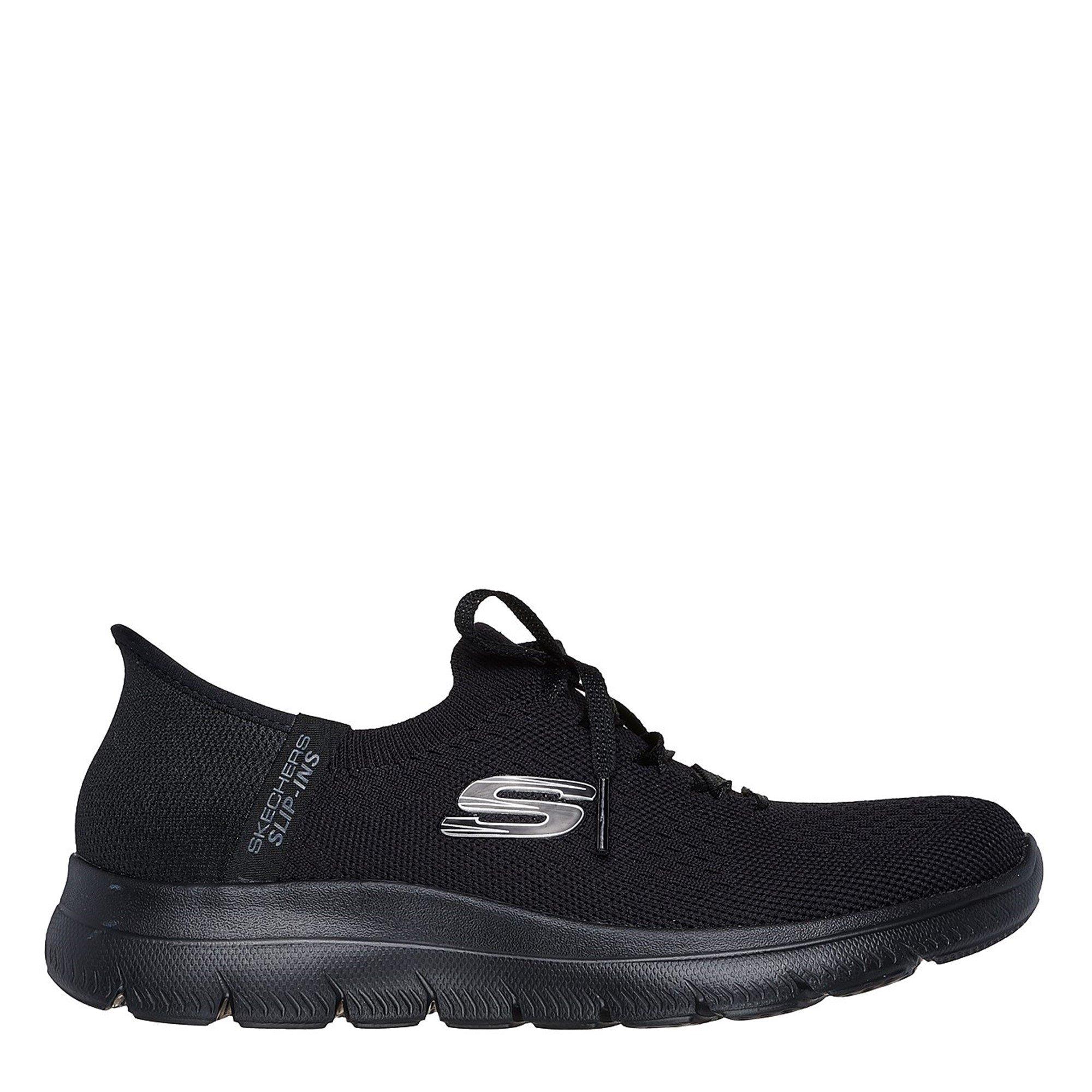 Caballero Negro/Tiempo de Acero - Skechers - In Summit Slip On Runners - 3