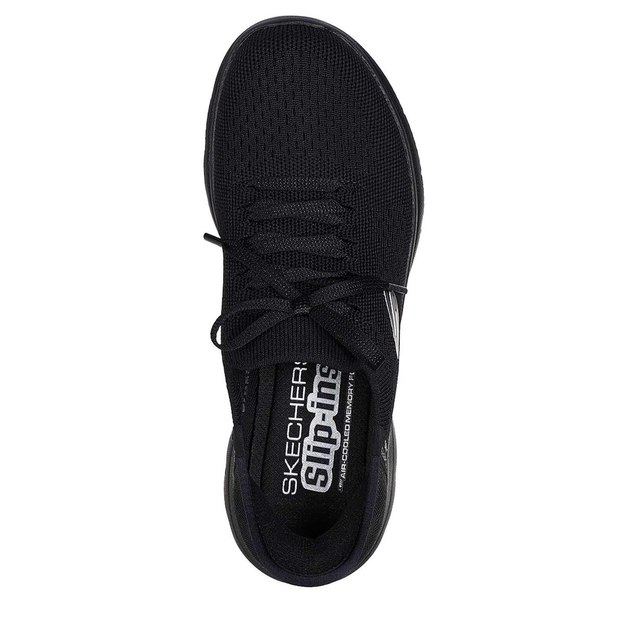 Caballero Negro/Tiempo de Acero - Skechers - In Summit Slip On Runners - 5