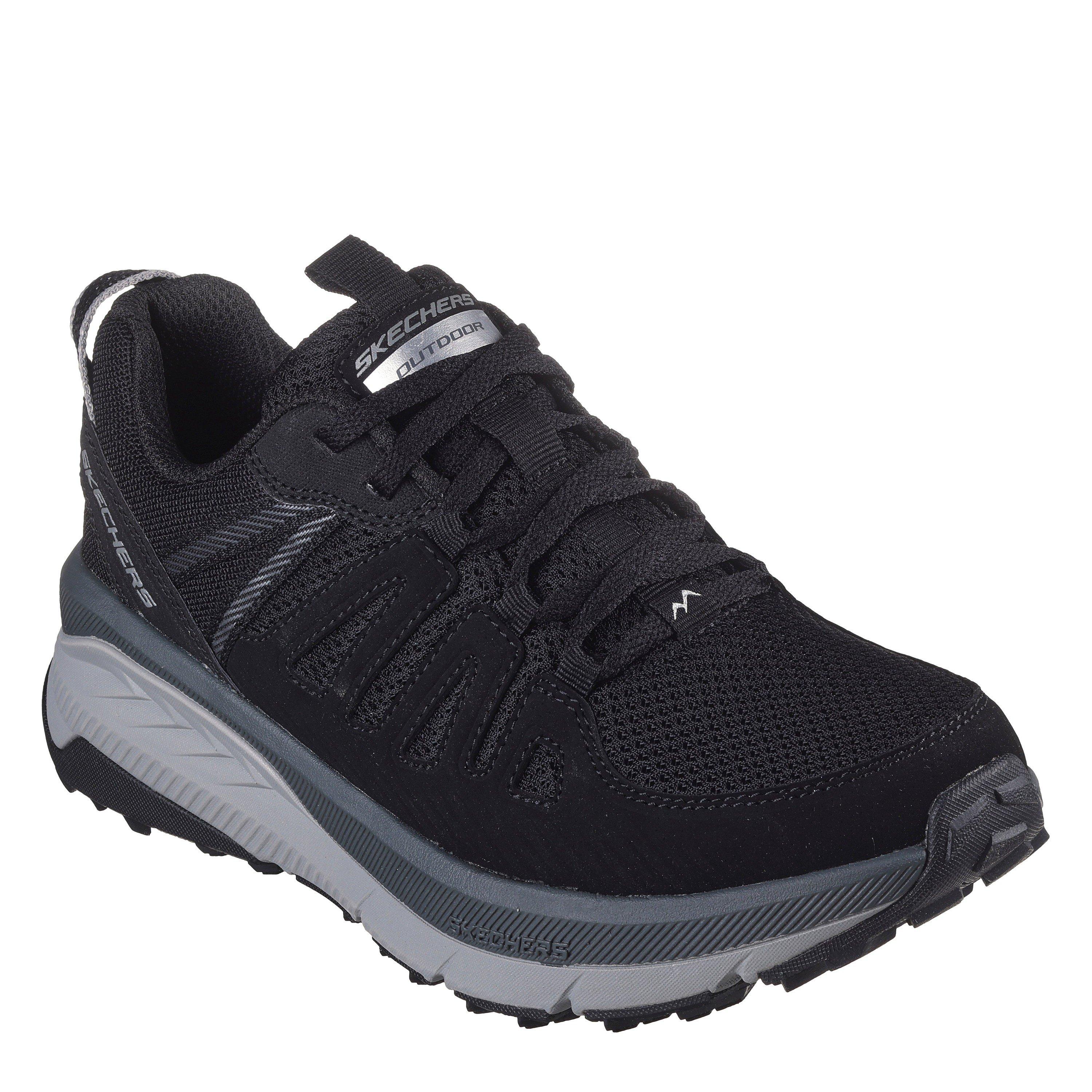 Schwarz/Kohle - Skechers - Women's Mesh Quarter Overlay Low Top Slip On Trainers - 4