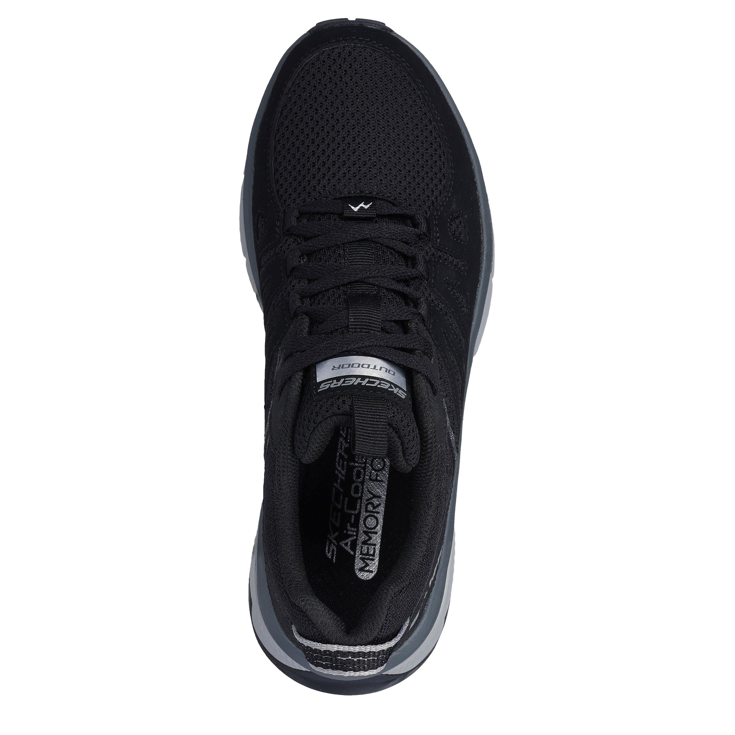 Schwarz/Kohle - Skechers - Women's Mesh Quarter Overlay Low Top Slip On Trainers - 5