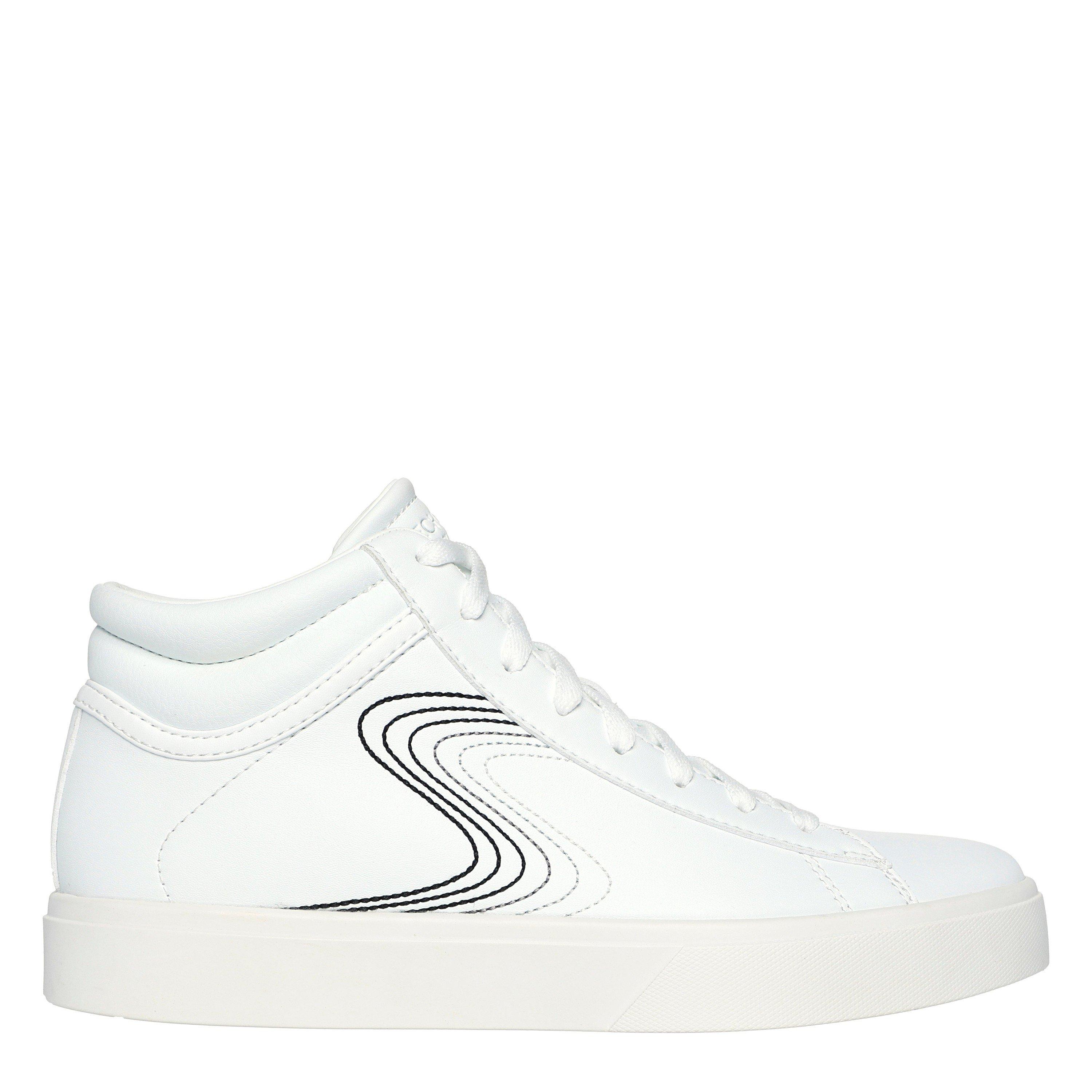 Skechers Women's Edenlx Classic Low-Top Trainers - White/Black - 4.5 (37.5)