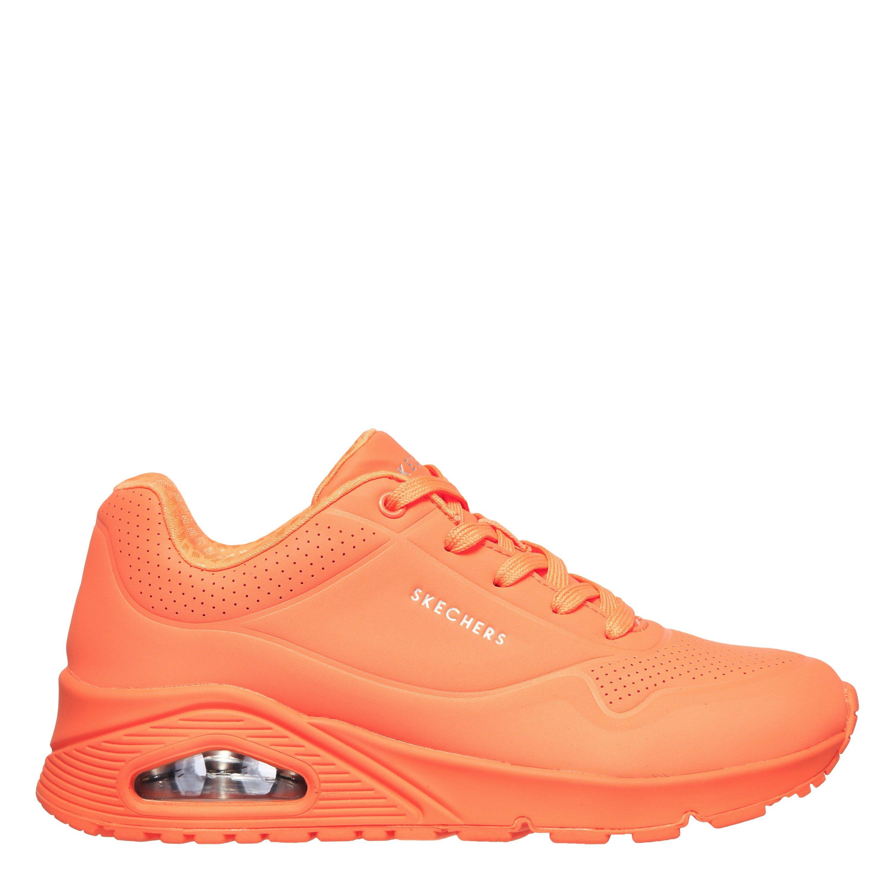 Skechers Women's Durabuck Lace Up Classic Low-Top Trainers - Orange - 3 (36)