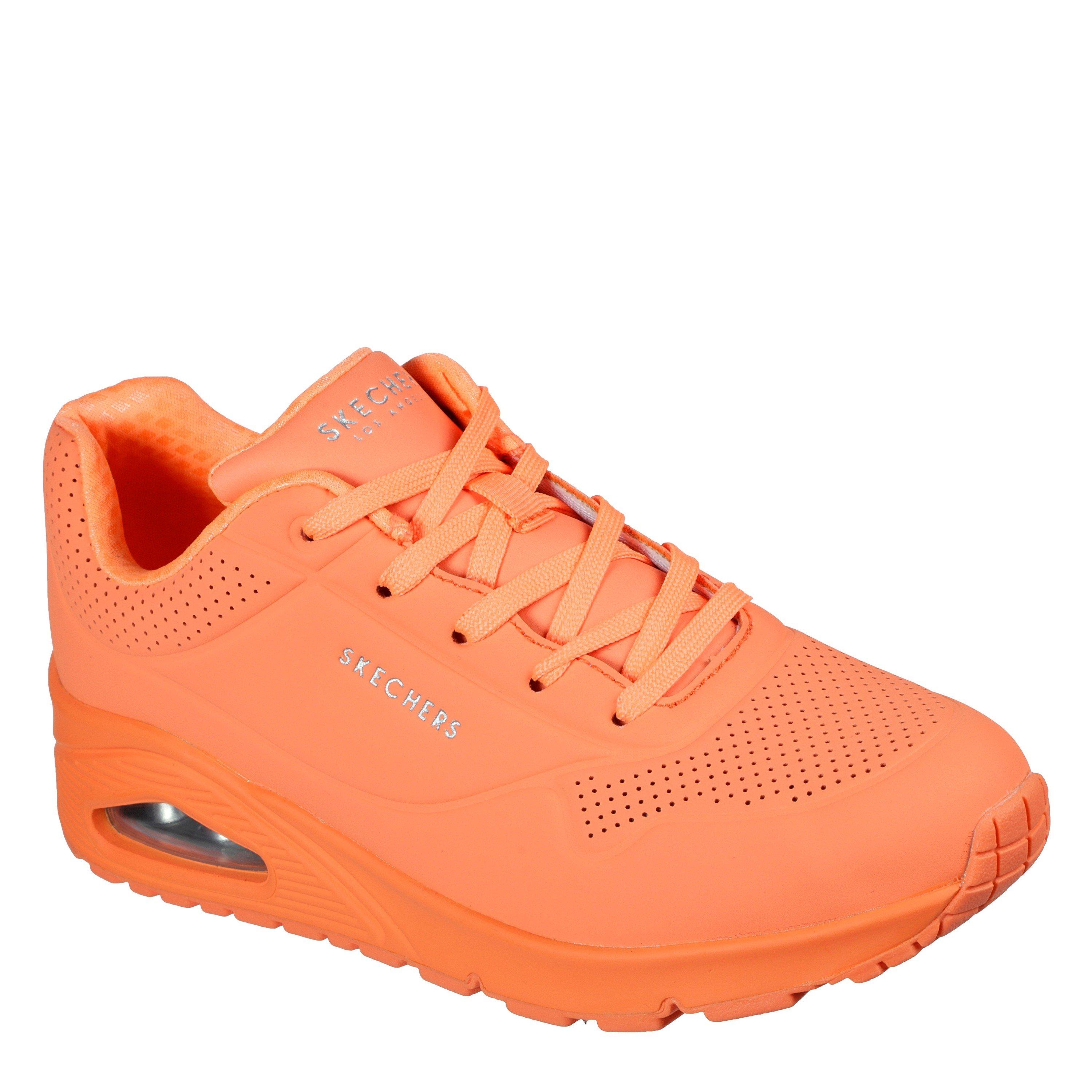 Laranja - Skechers - Women's Durabuck Lace Up Classic Low-Top Trainers - 4