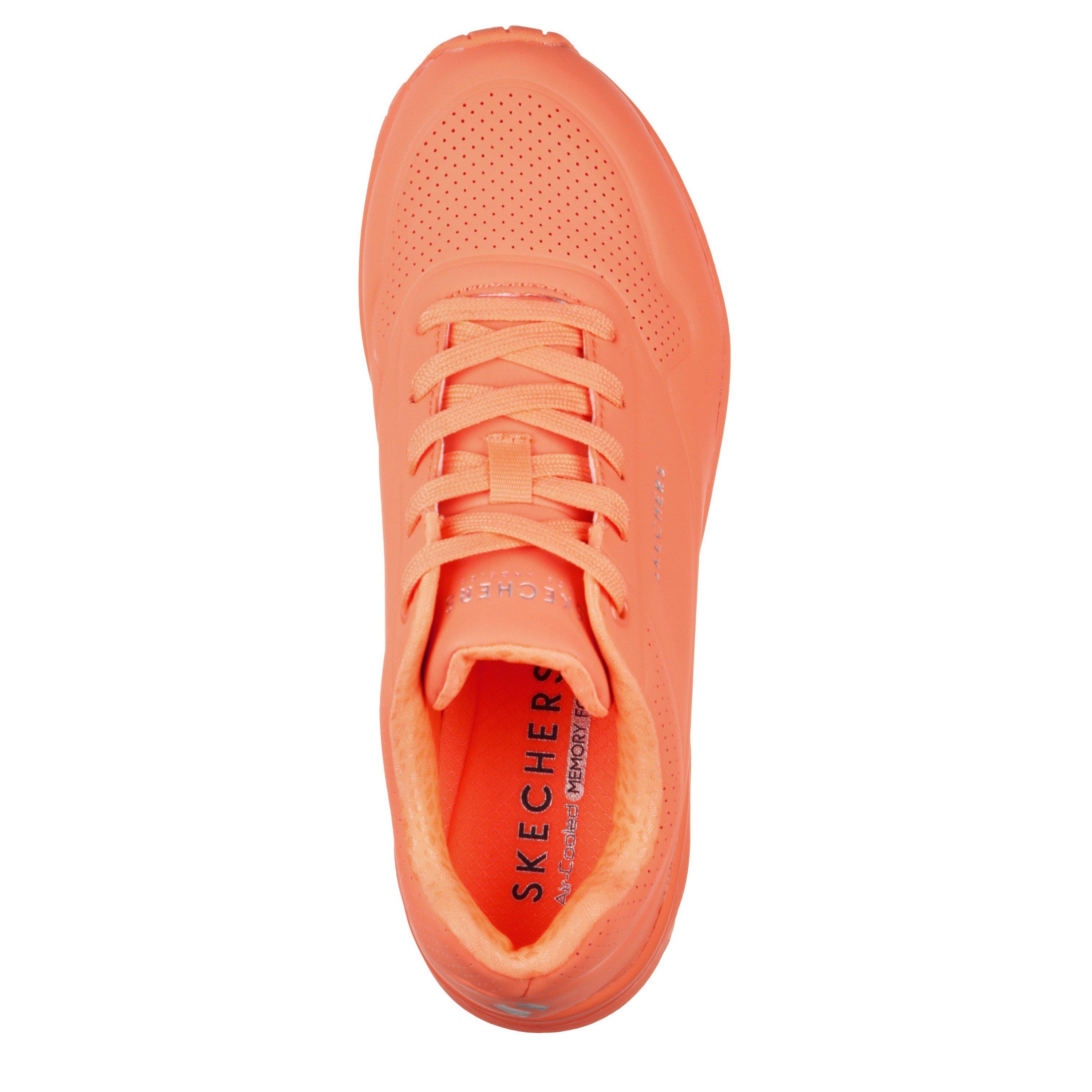 Laranja - Skechers - Women's Durabuck Lace Up Classic Low-Top Trainers - 5
