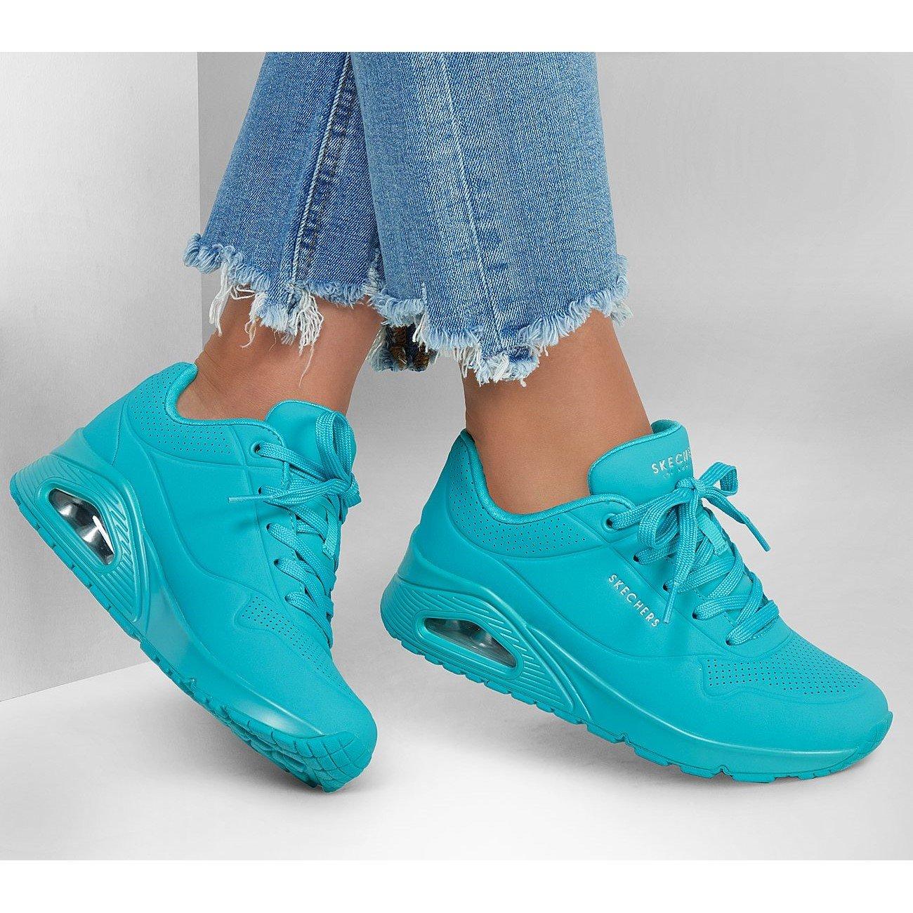 Turquoise - Skechers - Uno Ld99 - 3