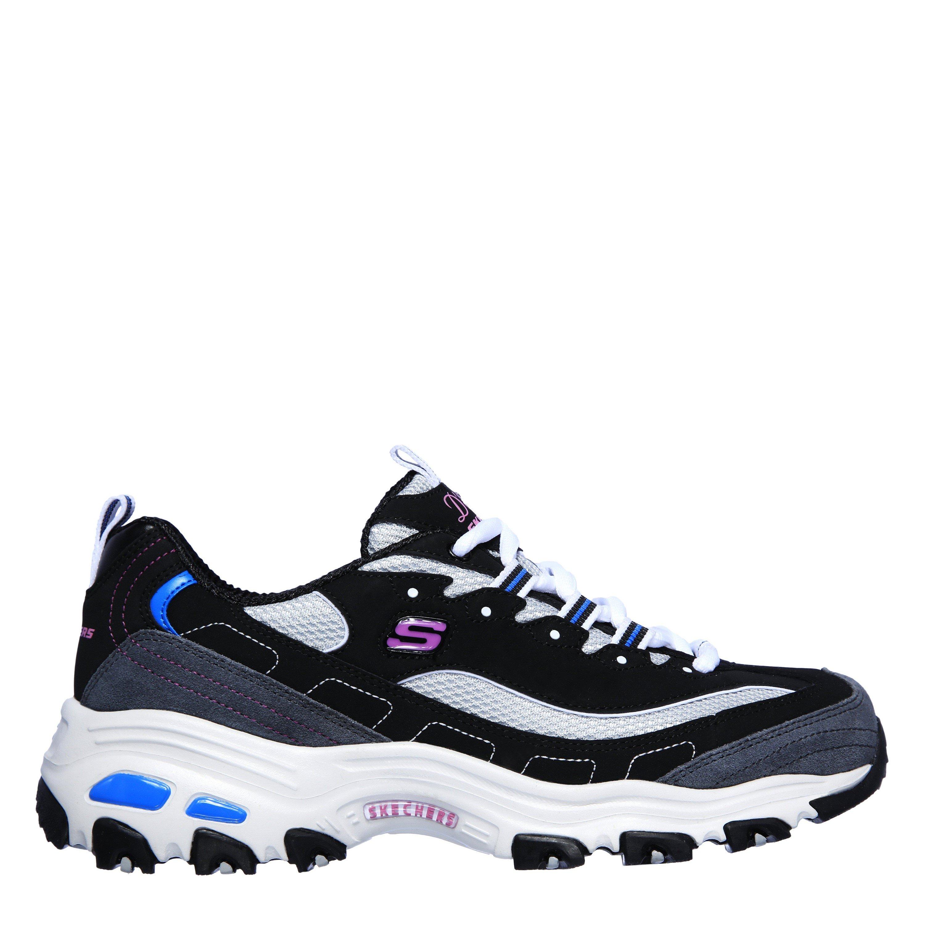 Black/Blue - Skechers - Women's DLites1 Classic Low-Top Trainers - 1