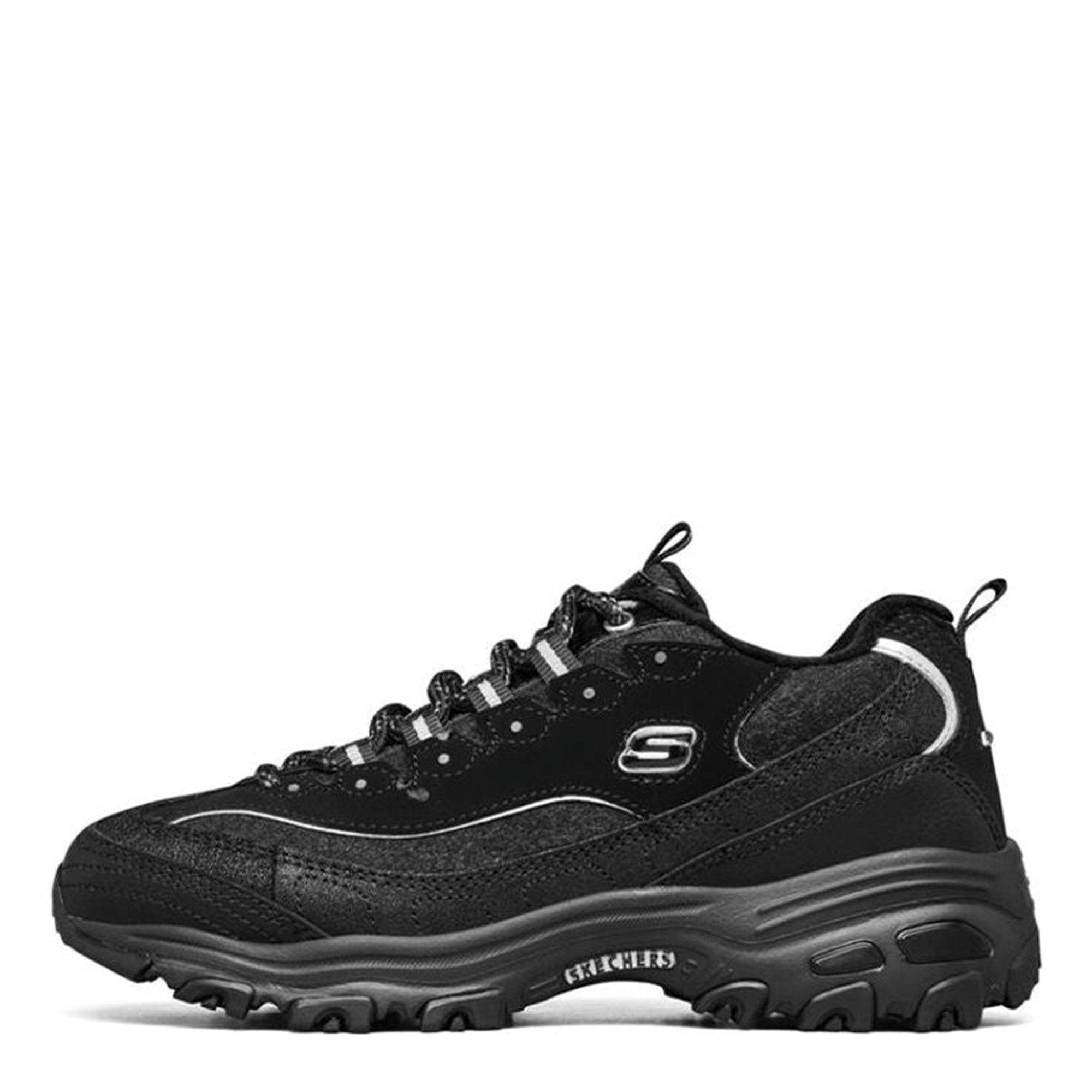 Black/Black - Skechers - Women's Classic Low-Top Trainers - 2
