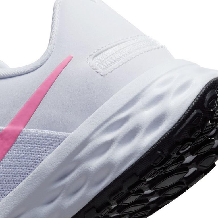 Blanc/Rose - Nike - Revol Flyease Running Shoes Womens - 8