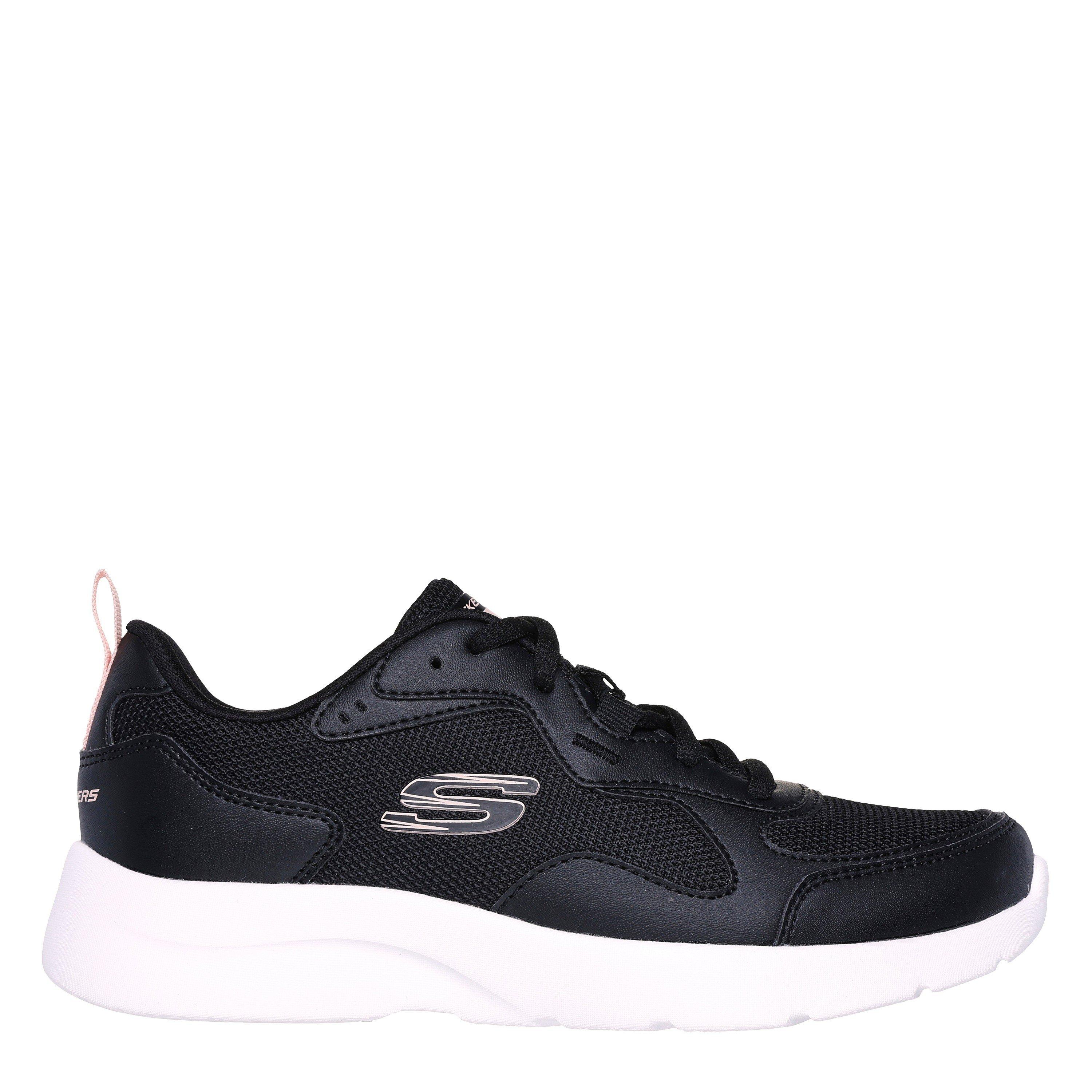 Skechers Women's Dynamight Slip On Trainers - Black/Pink - 2.5 (35.5)