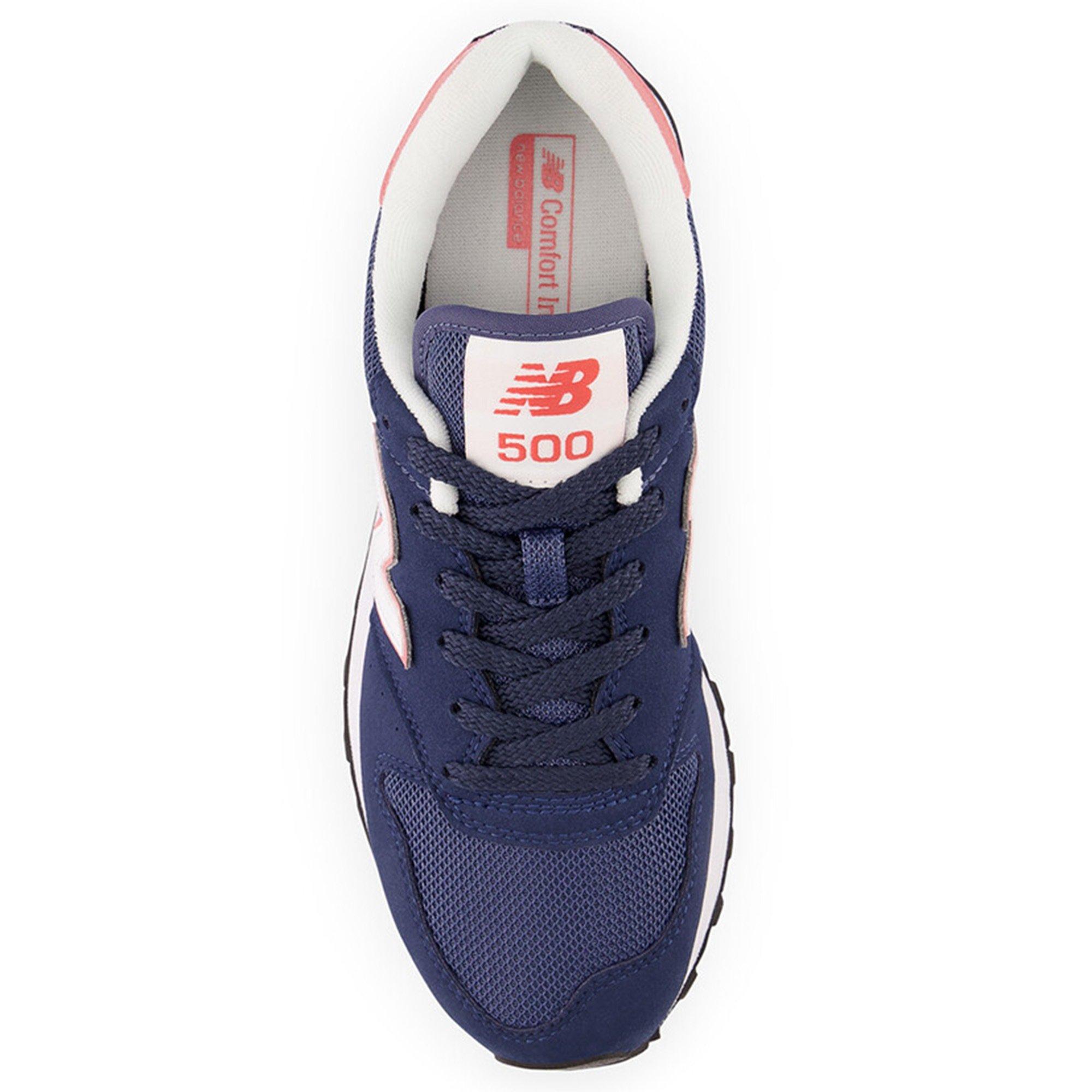 New balance 500 navy on sale blue