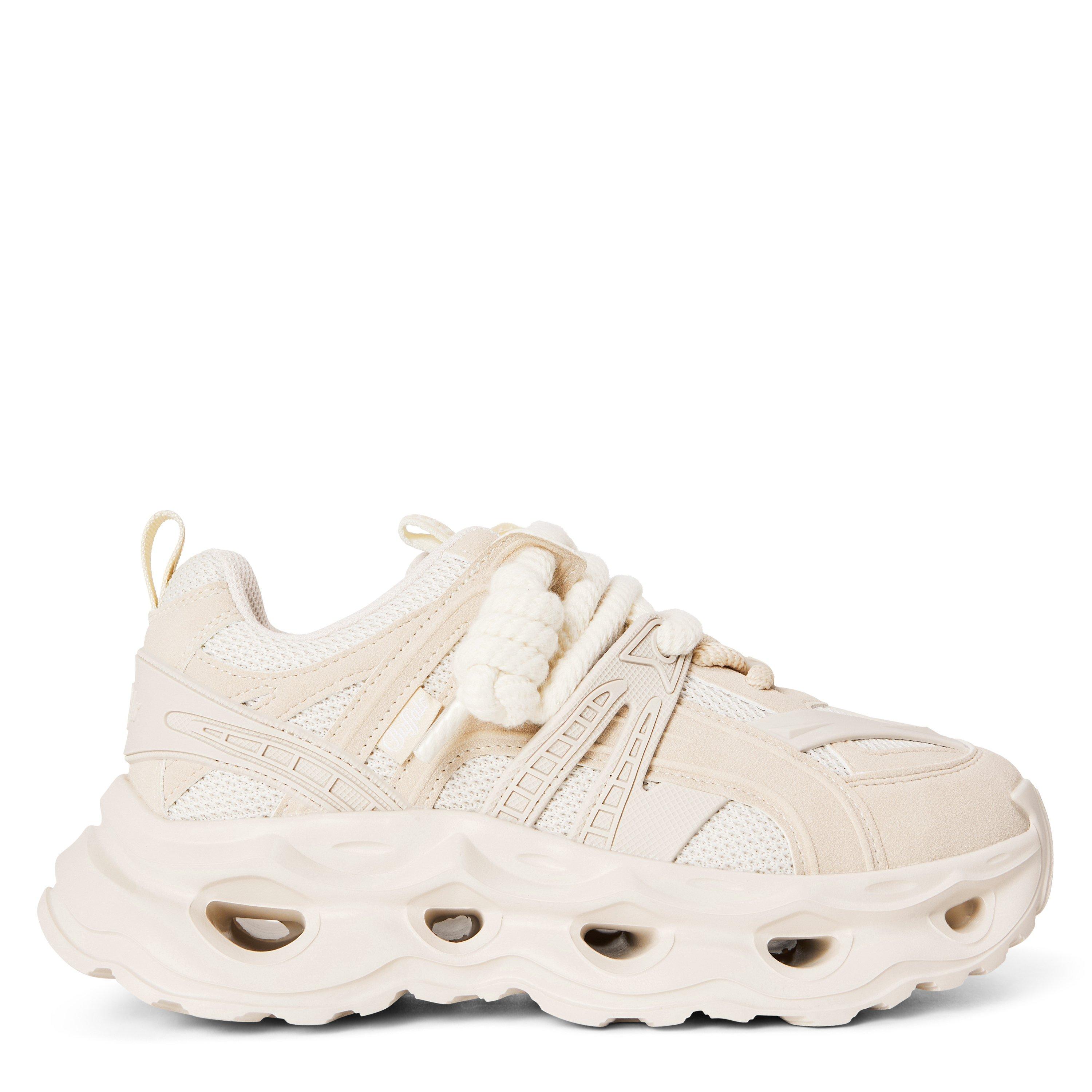 Cream - Buffalo - Women's Malaga Lace Chunky Trainers - 1