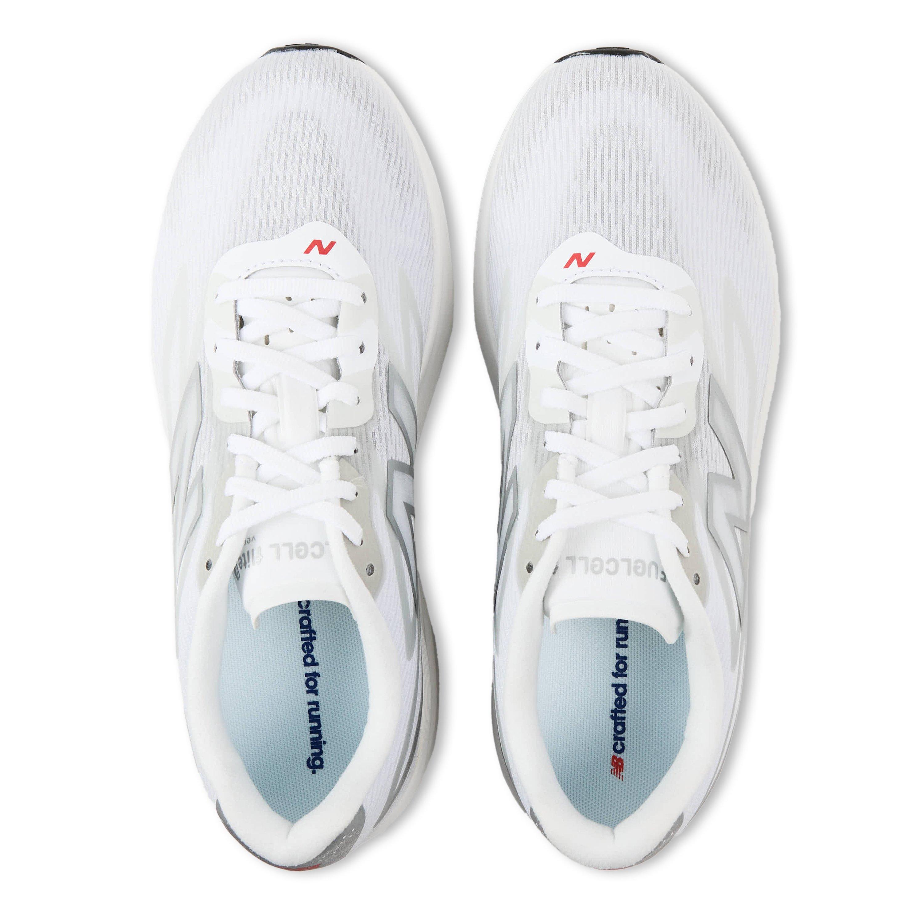 White/Silvr/Neo - New Balance - Women's Flite-R Trainers - 4