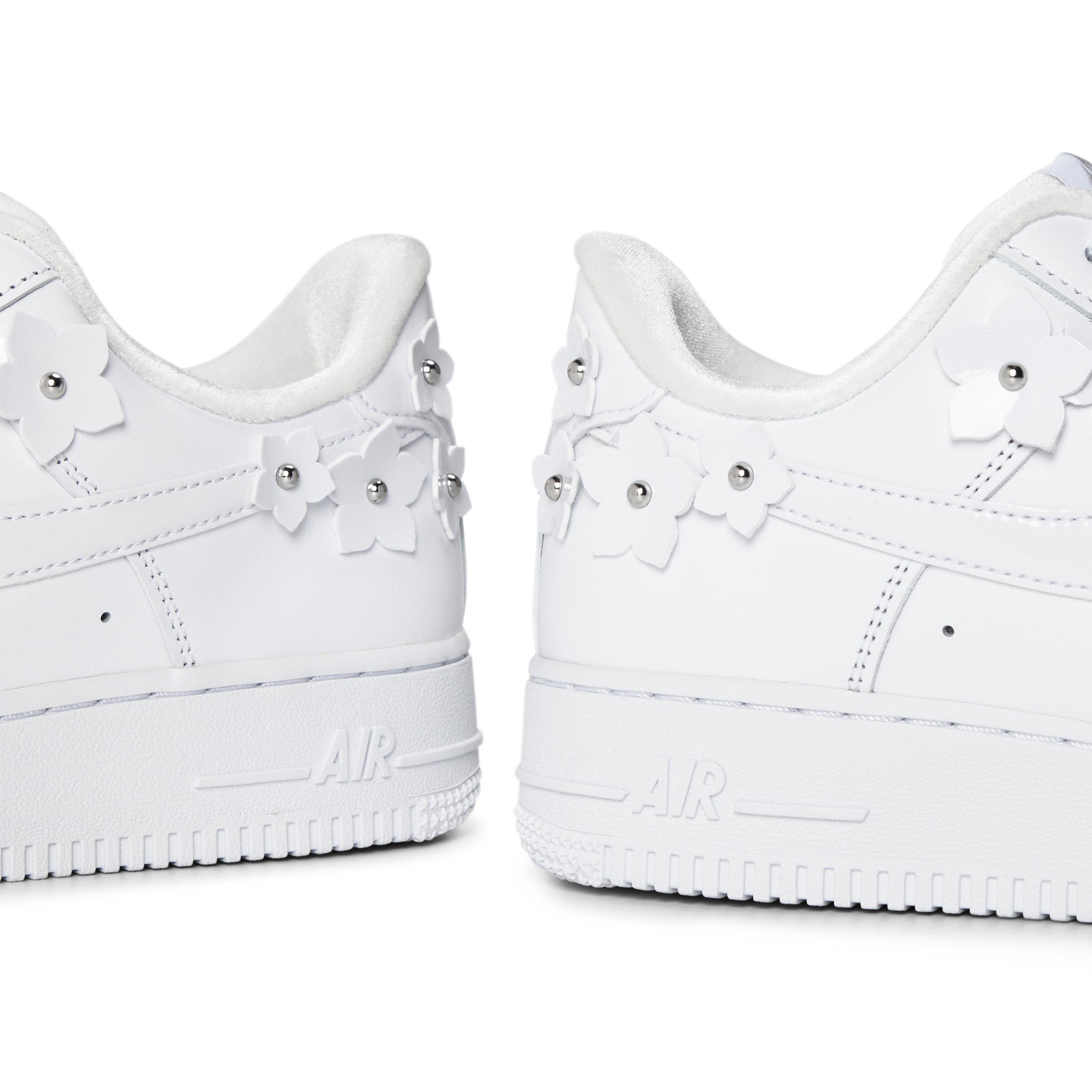 White/Silver - Nike - Nike AF1 Floral Ld63 - 3