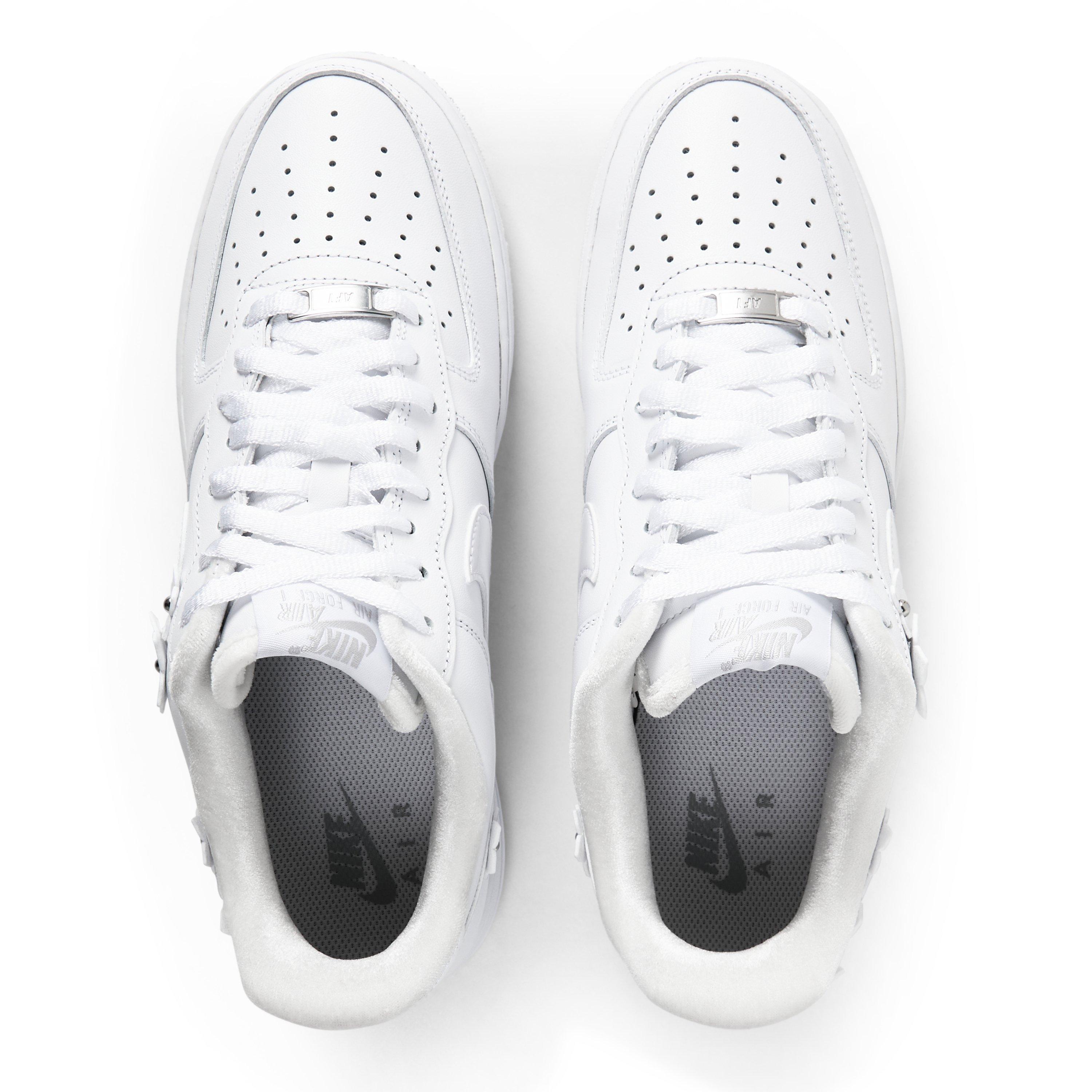 White/Silver - Nike - Nike AF1 Floral Ld63 - 4