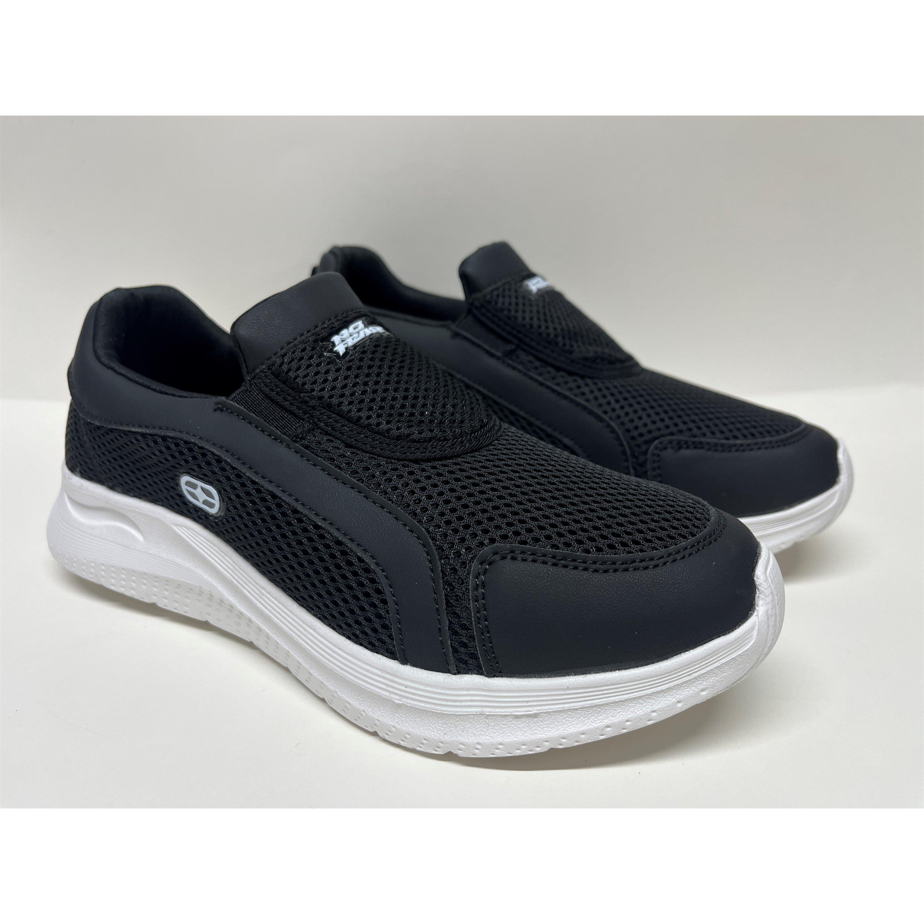 BLACK - No Fear - Women's STRUT-T2 Slip On Trainers - 3