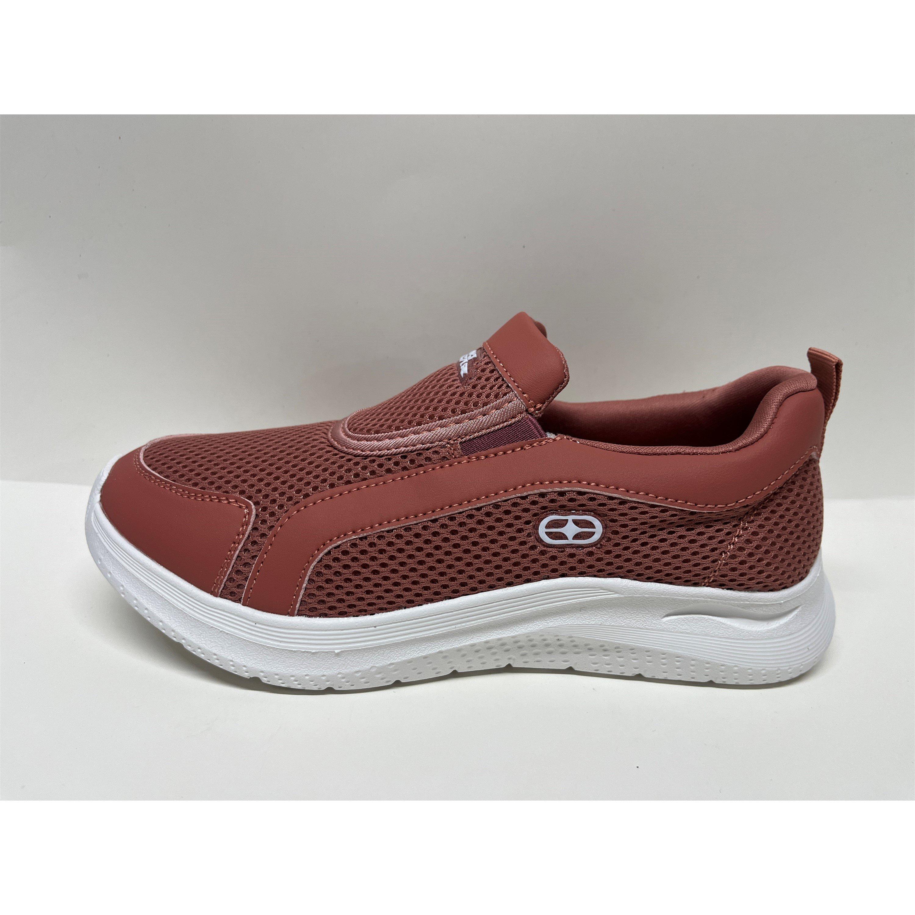 MAROON - No Fear - Women's STRUT-T2 Slip On Trainers - 2